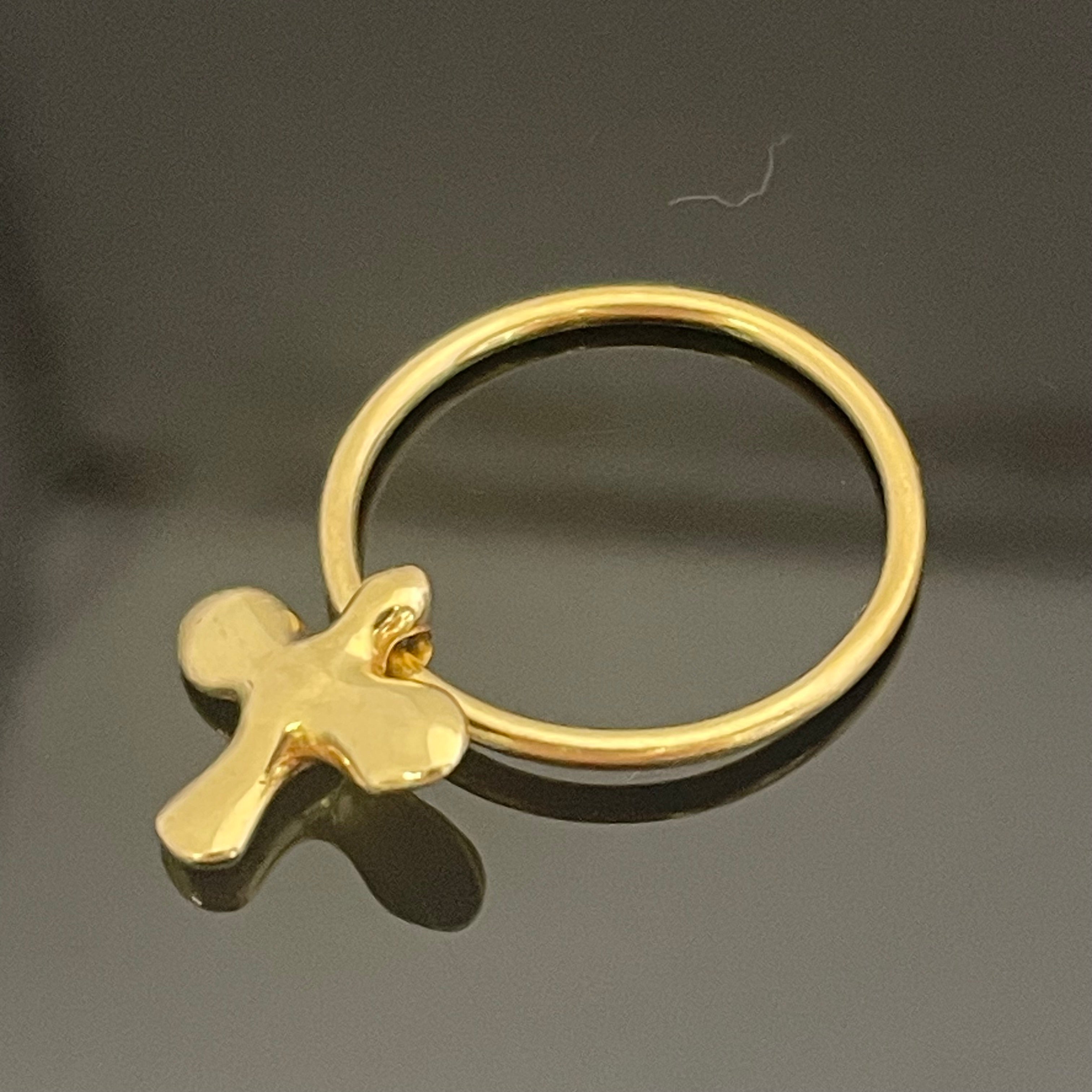 【送料無料】_ TIFFANY &Co_(ティファニー)_K18バードクロスリング _中古品