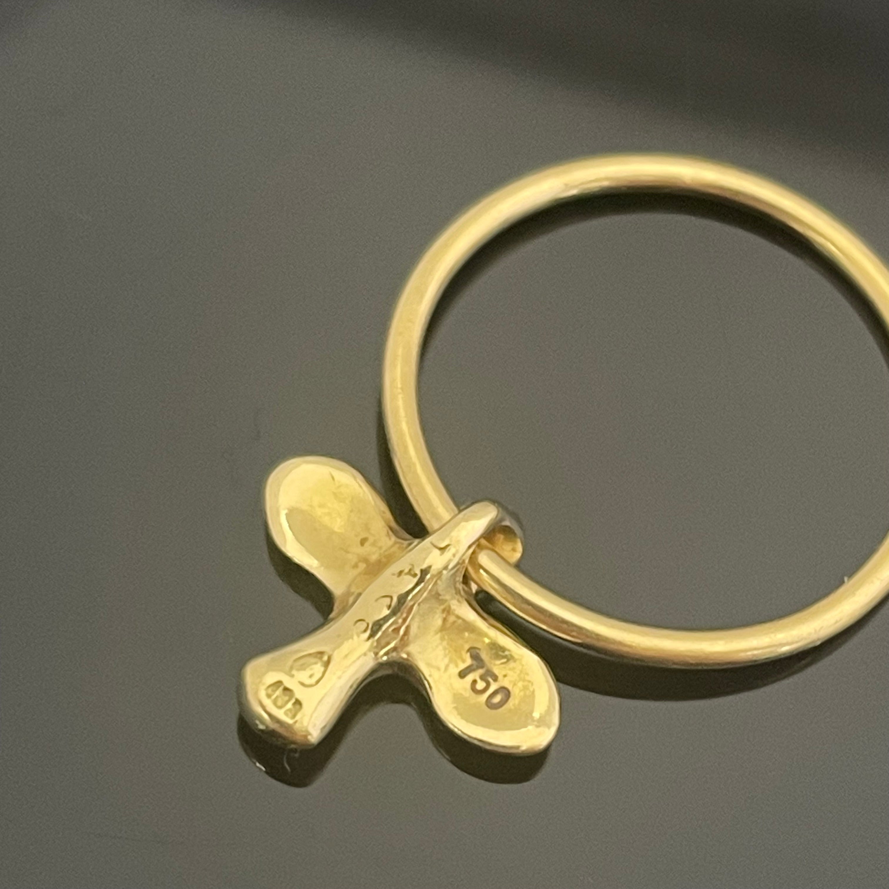 【送料無料】_ TIFFANY &Co_(ティファニー)_K18バードクロスリング _中古品