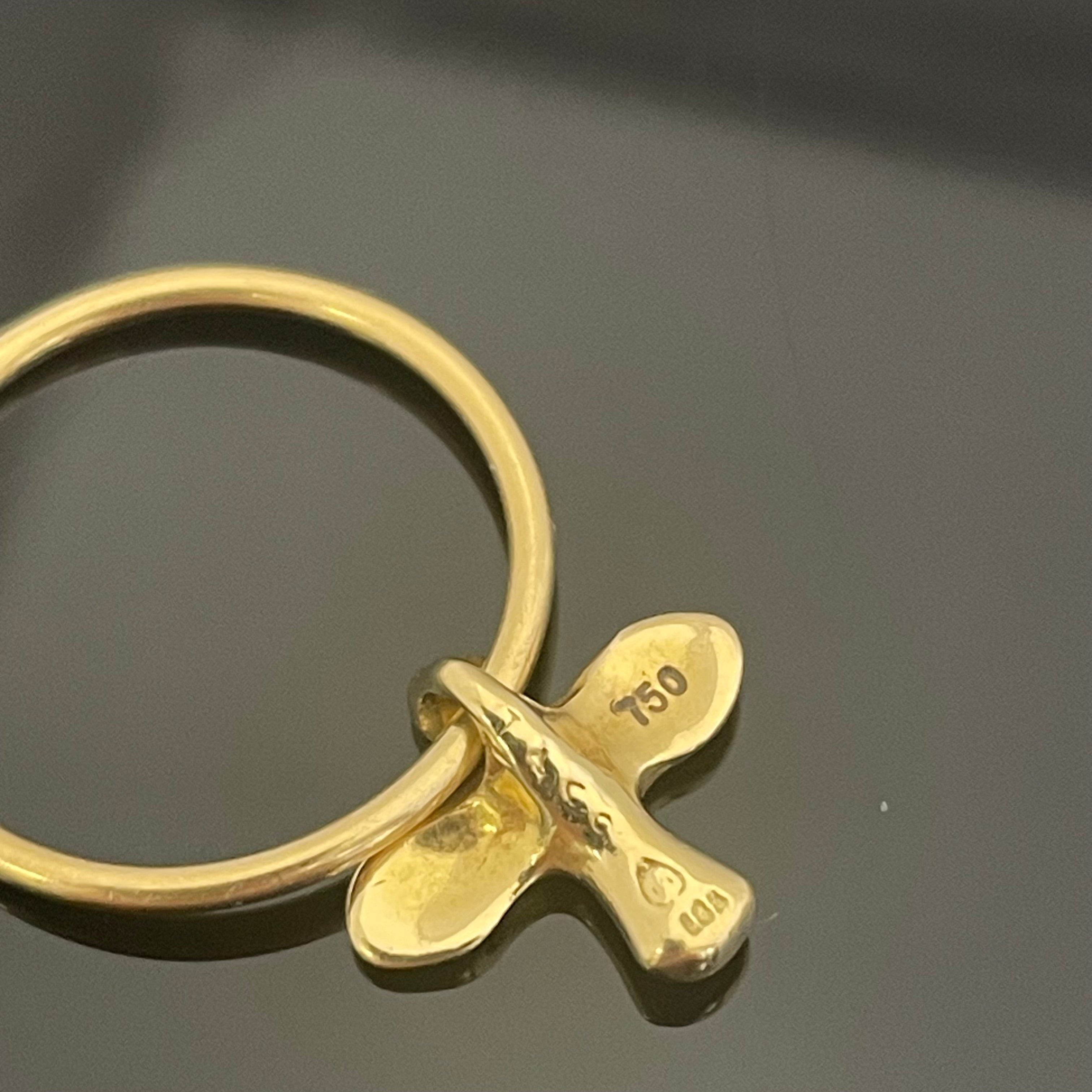 【送料無料】_ TIFFANY &Co_(ティファニー)_K18バードクロスリング _中古品