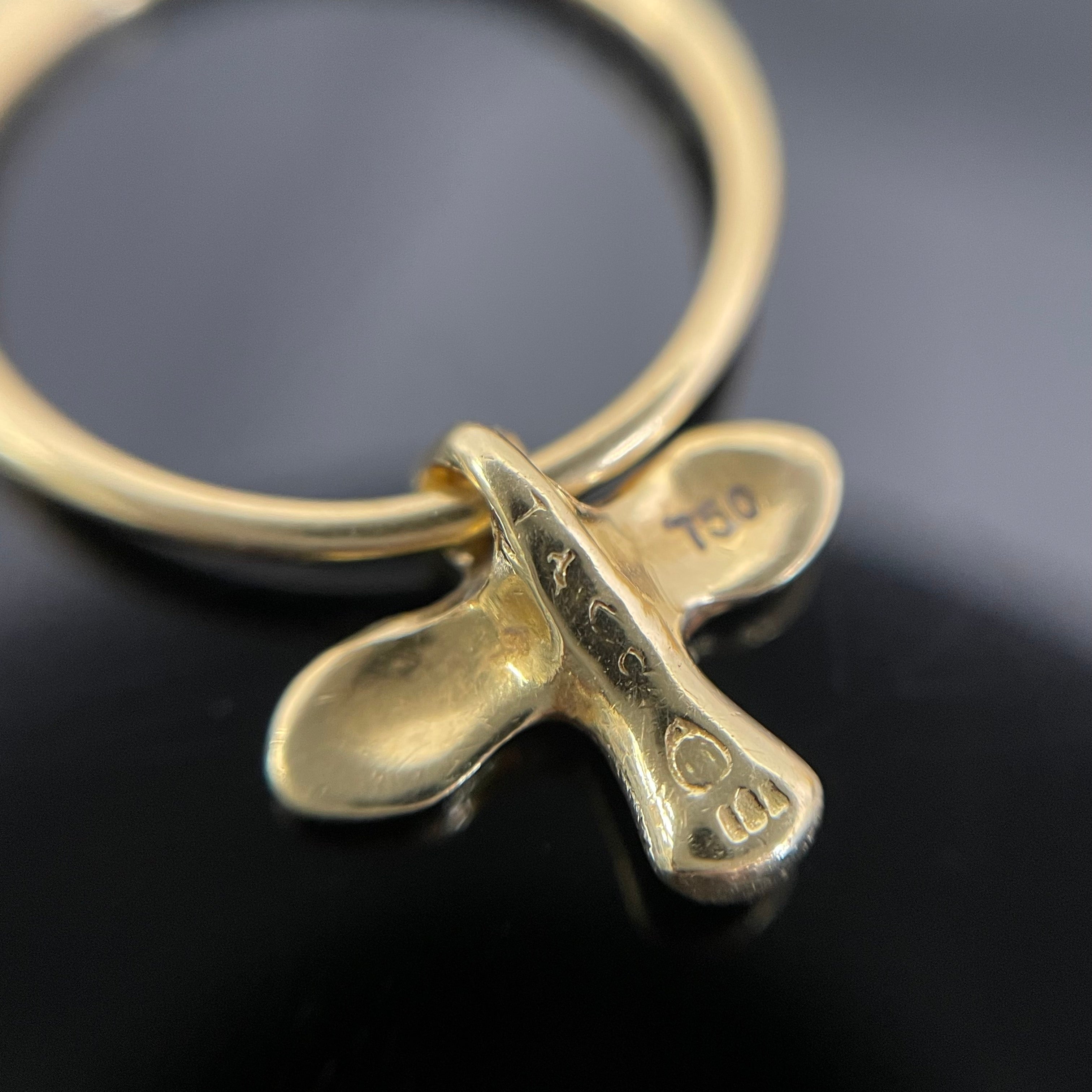 【送料無料】_ TIFFANY &Co_(ティファニー)_K18バードクロスリング _中古品