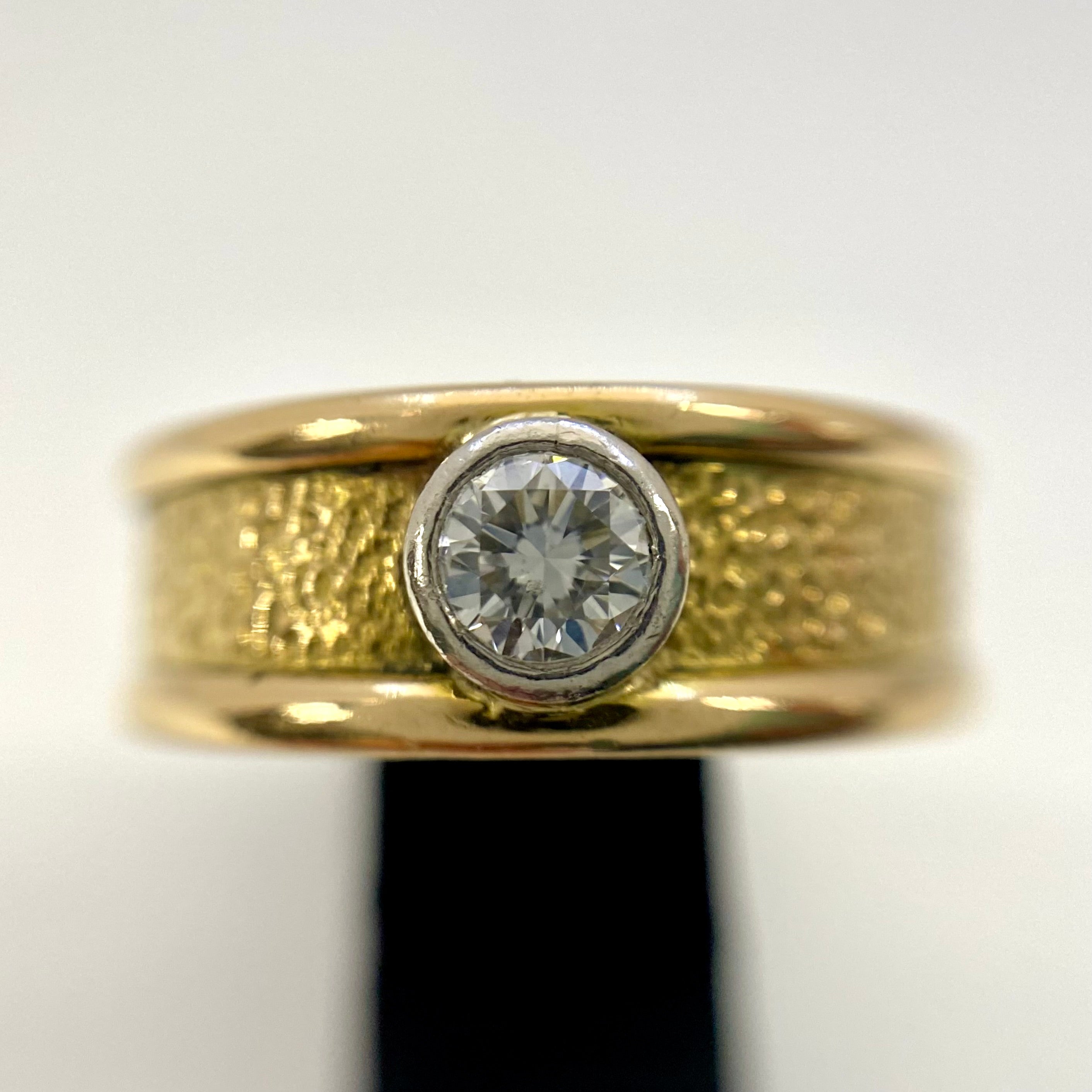 ノンブランド_K18/Pt D0.241ct_リング 6.5g_中古品