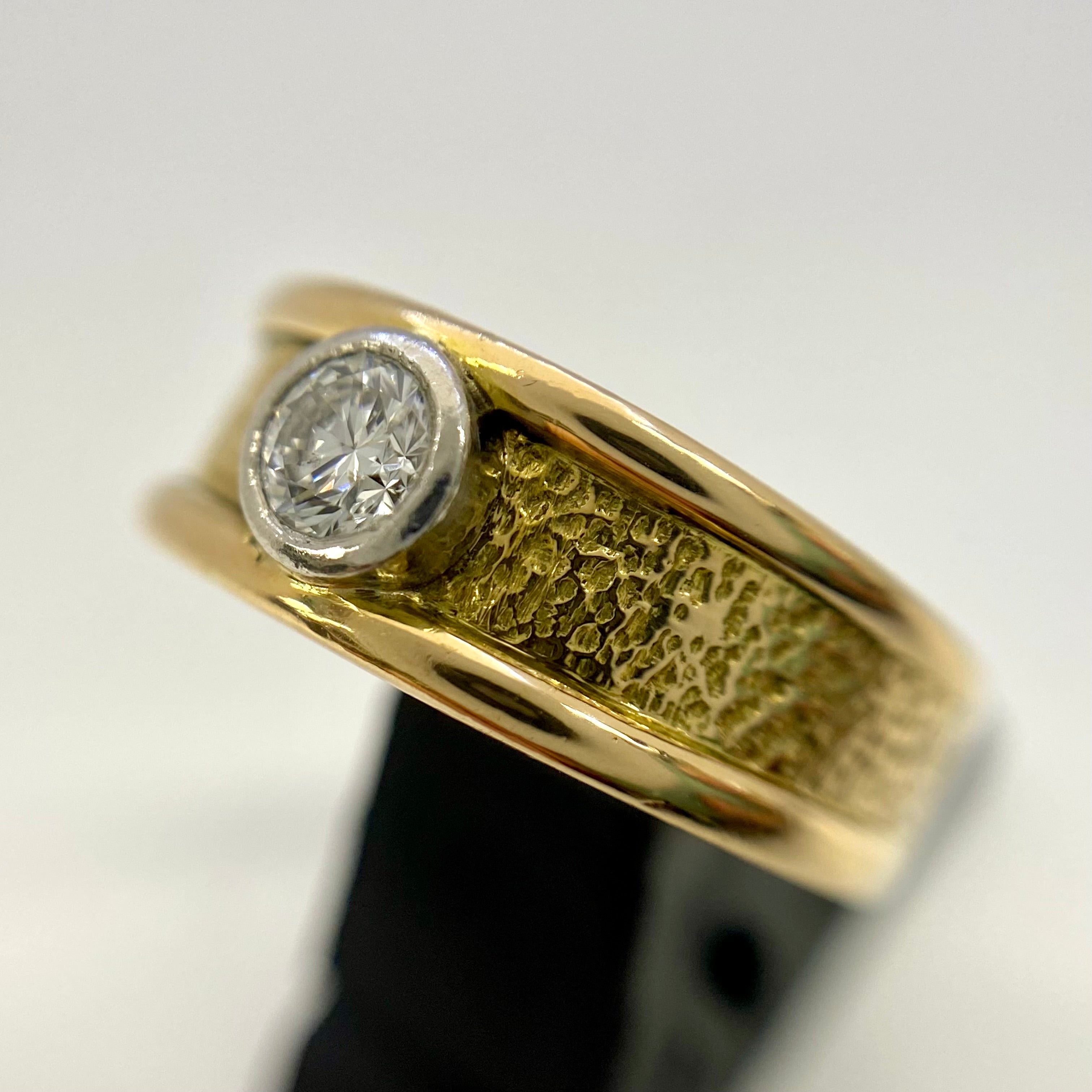 ノンブランド_K18/Pt D0.241ct_リング 6.5g_中古品