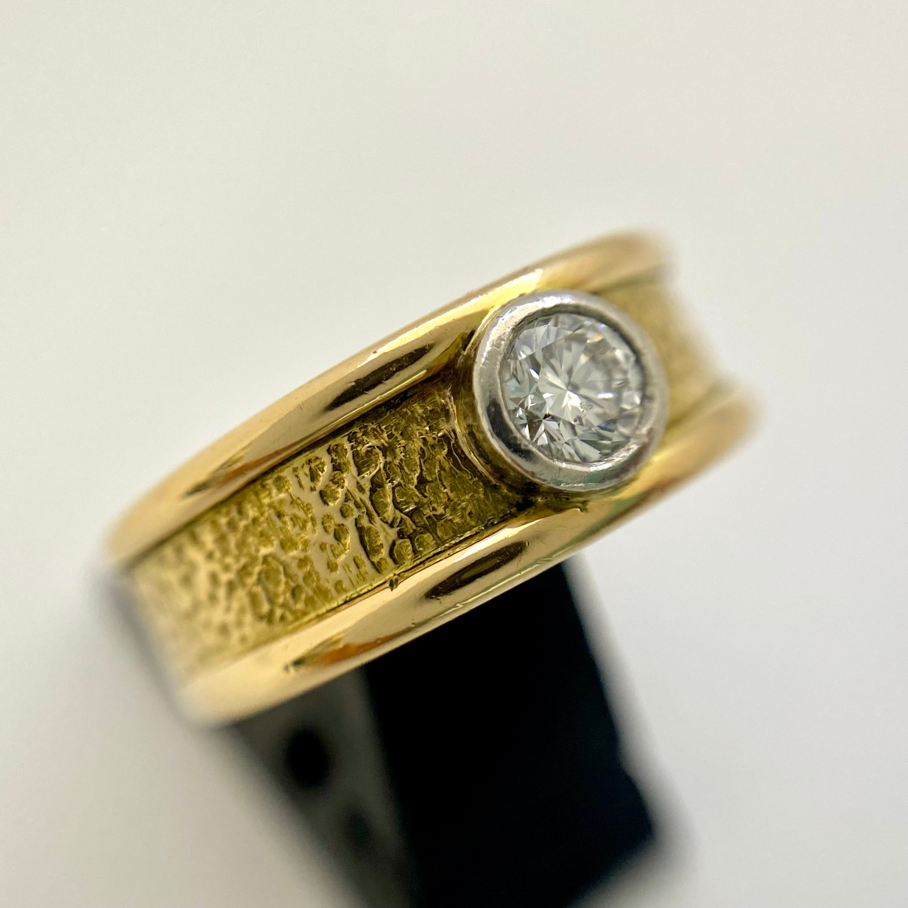 ノンブランド_K18/Pt D0.241ct_リング 6.5g_中古品