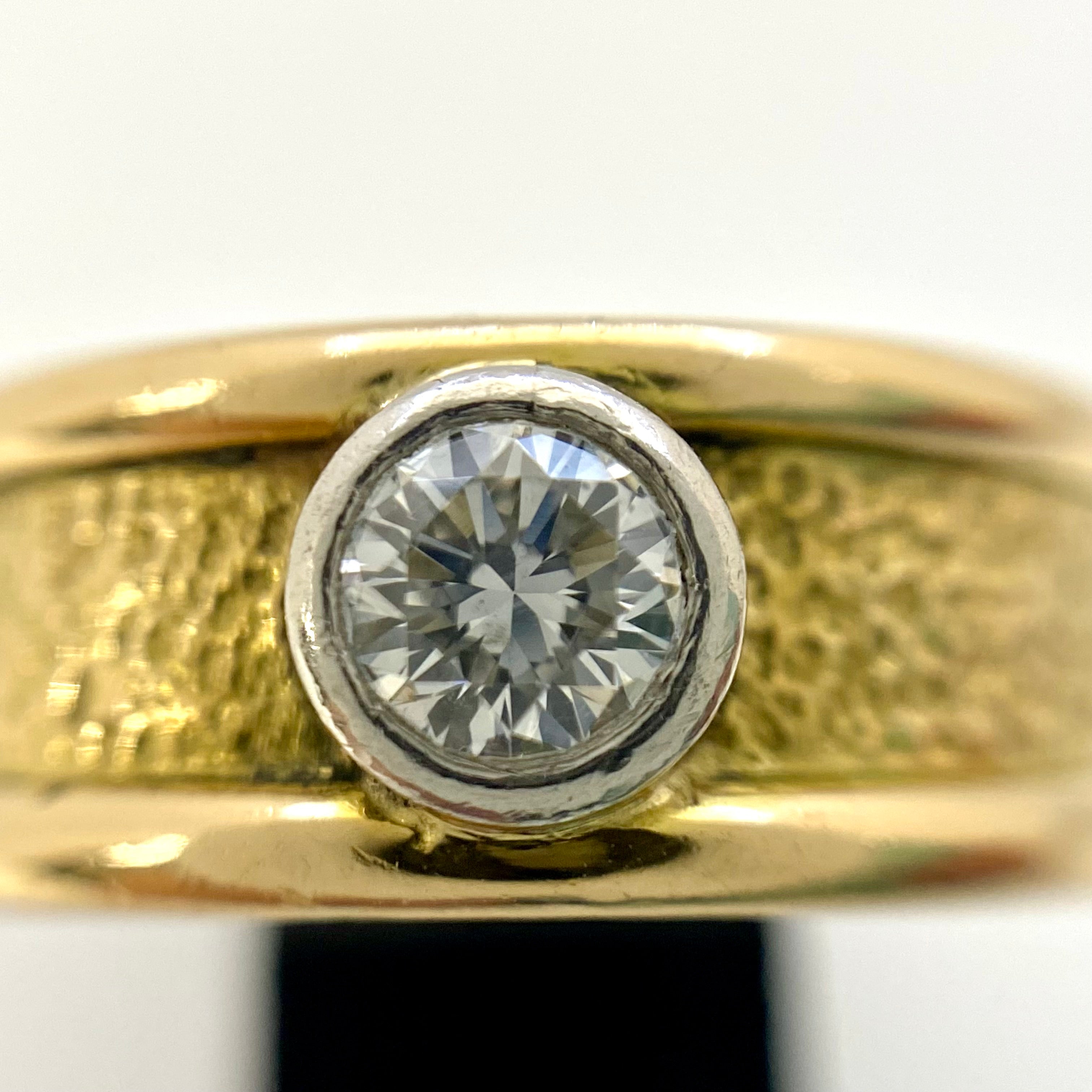 ノンブランド_K18/Pt D0.241ct_リング 6.5g_中古品