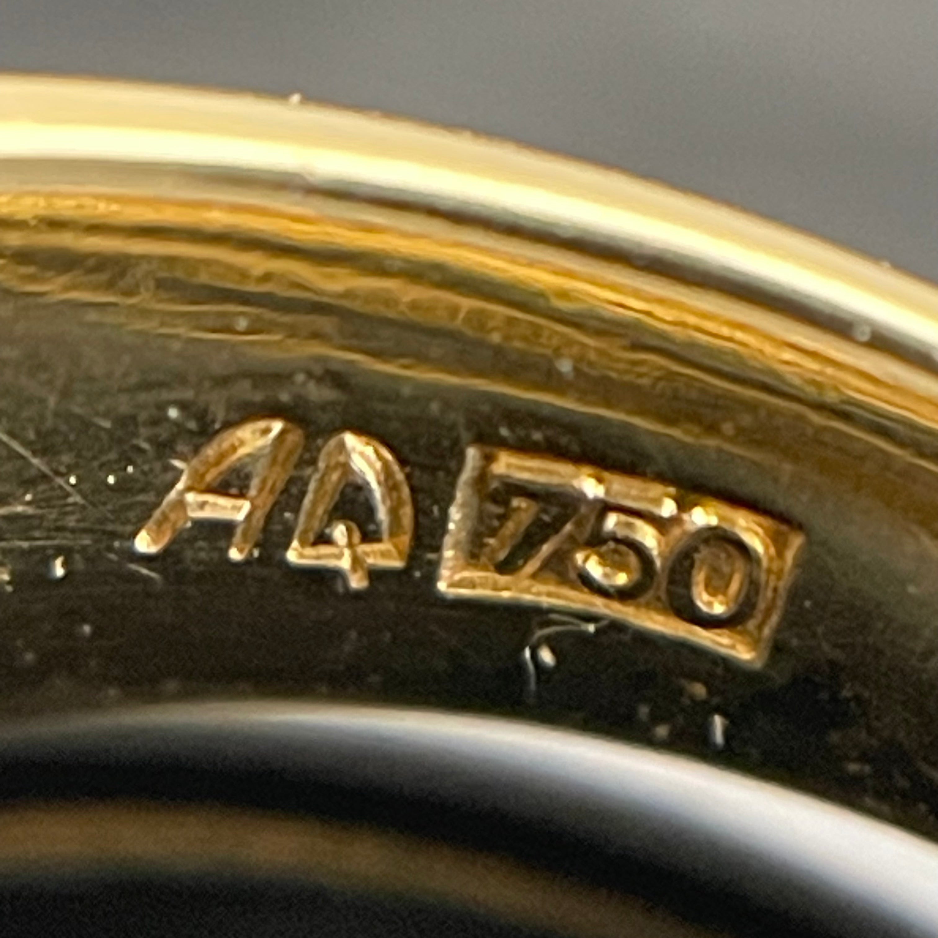 Aquascutum_(アクアスキュータム)_K18リング#9.5号 _サファイア/ダイヤモンド _中古品