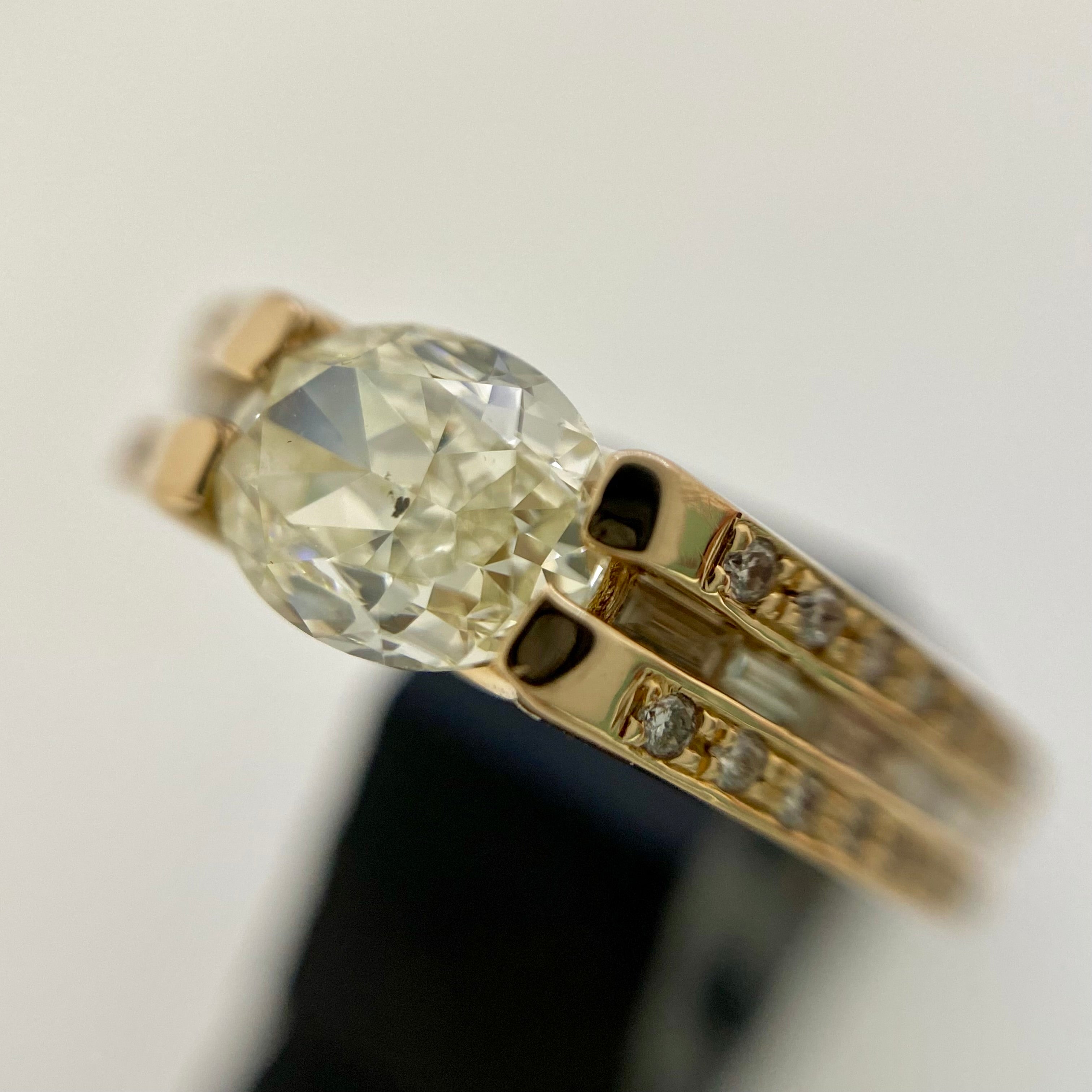 【送料無料】_ ノンブランド_K18 D1.062ct FD0.31ct_リング 3.8g_中古品