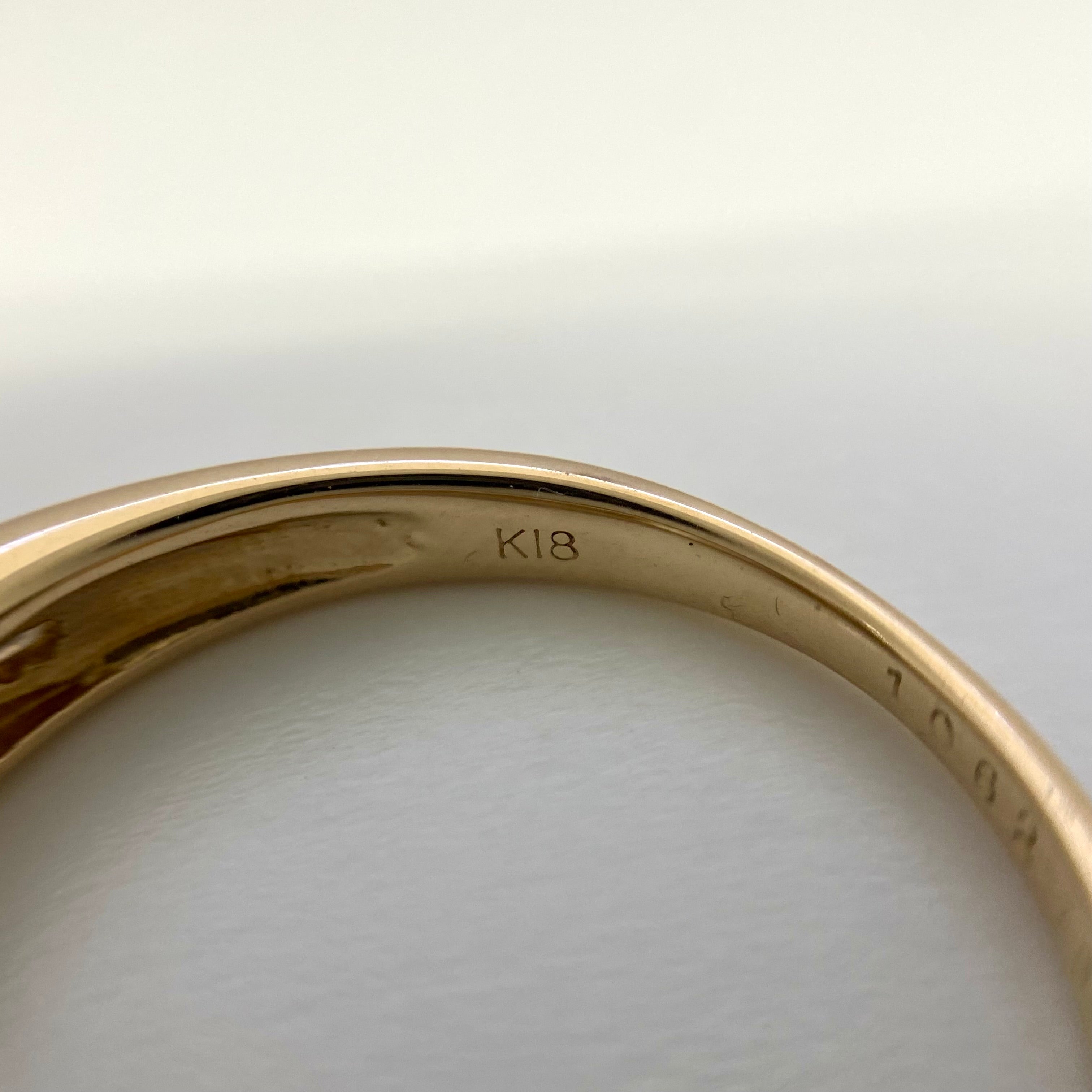 【送料無料】_ ノンブランド_K18 D1.062ct FD0.31ct_リング 3.8g_中古品