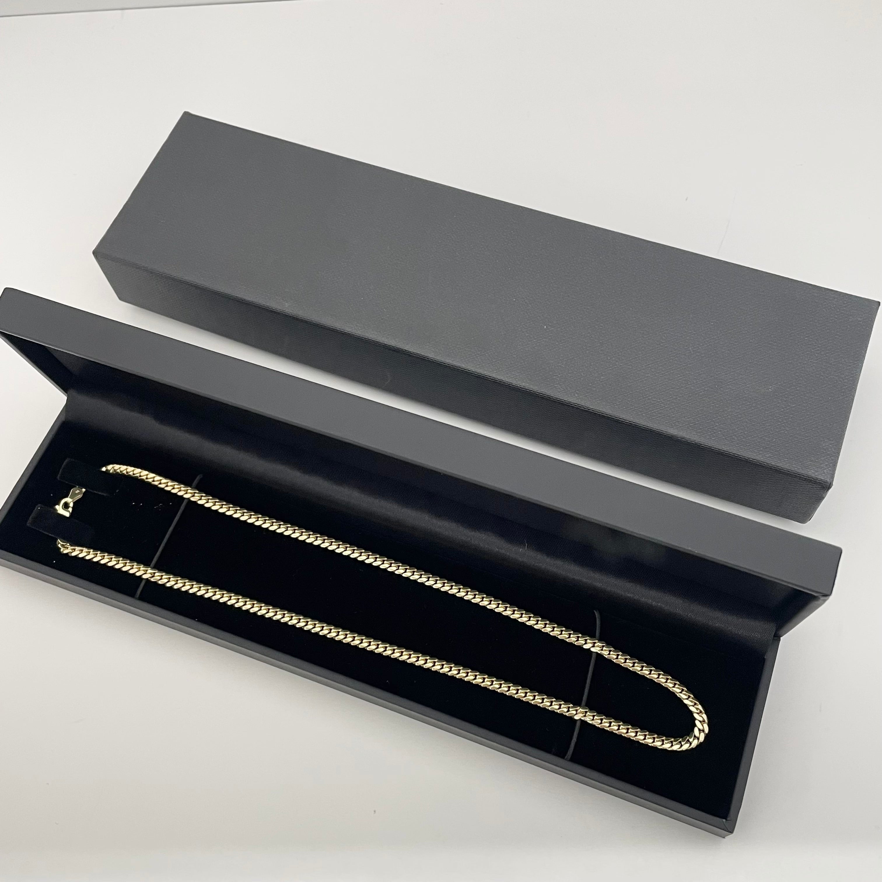 AVALANCHE_(アヴァランチ)_10K イエローゴールド_ マイアミネックレス_ 幅4mm 45cm_ 中古品