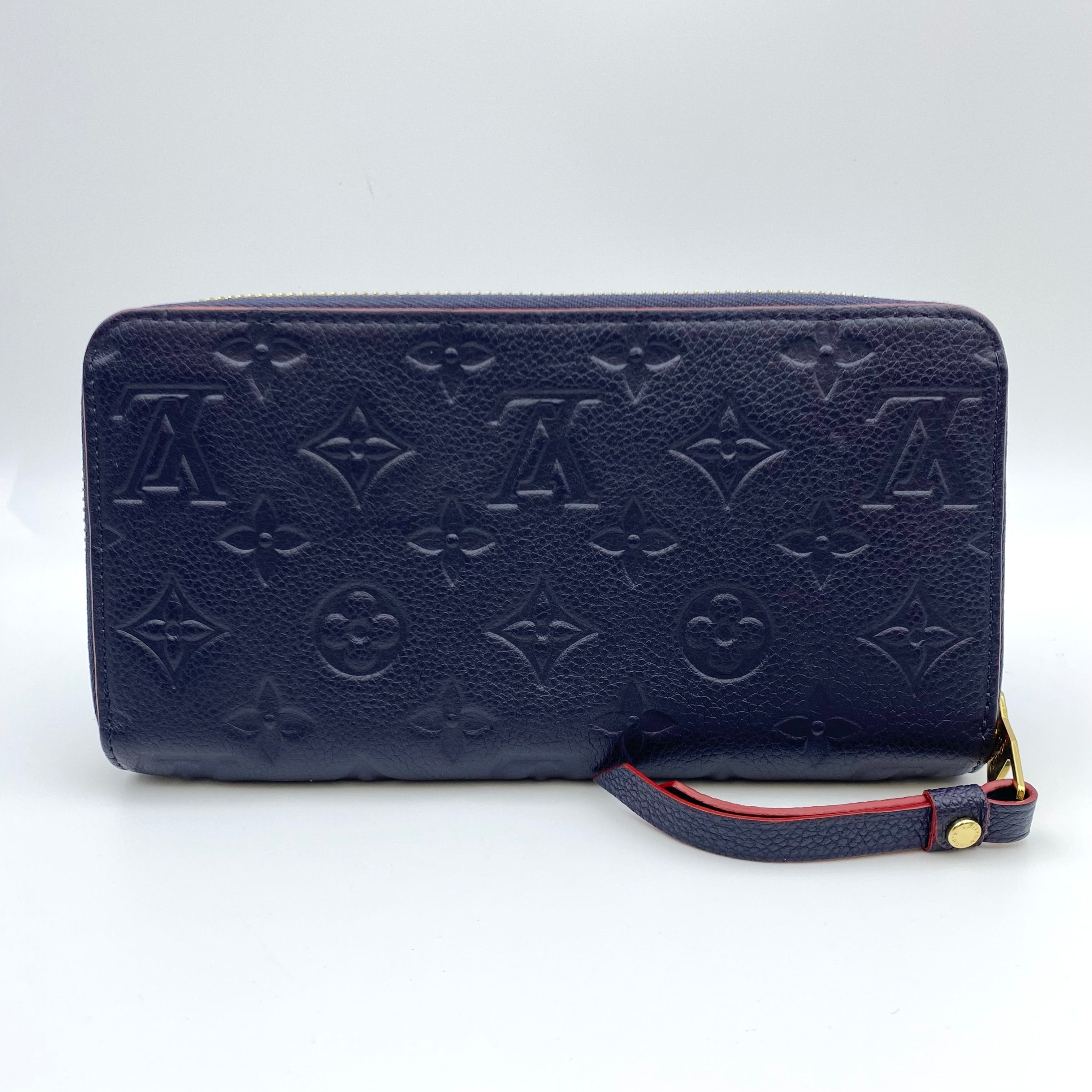 【送料無料】_ LOUIS VUITTON_(ルイヴィトン)_モノグラムアンプラント_ ジッピーウォレット _M62121マリーヌルージュ_ 中古品