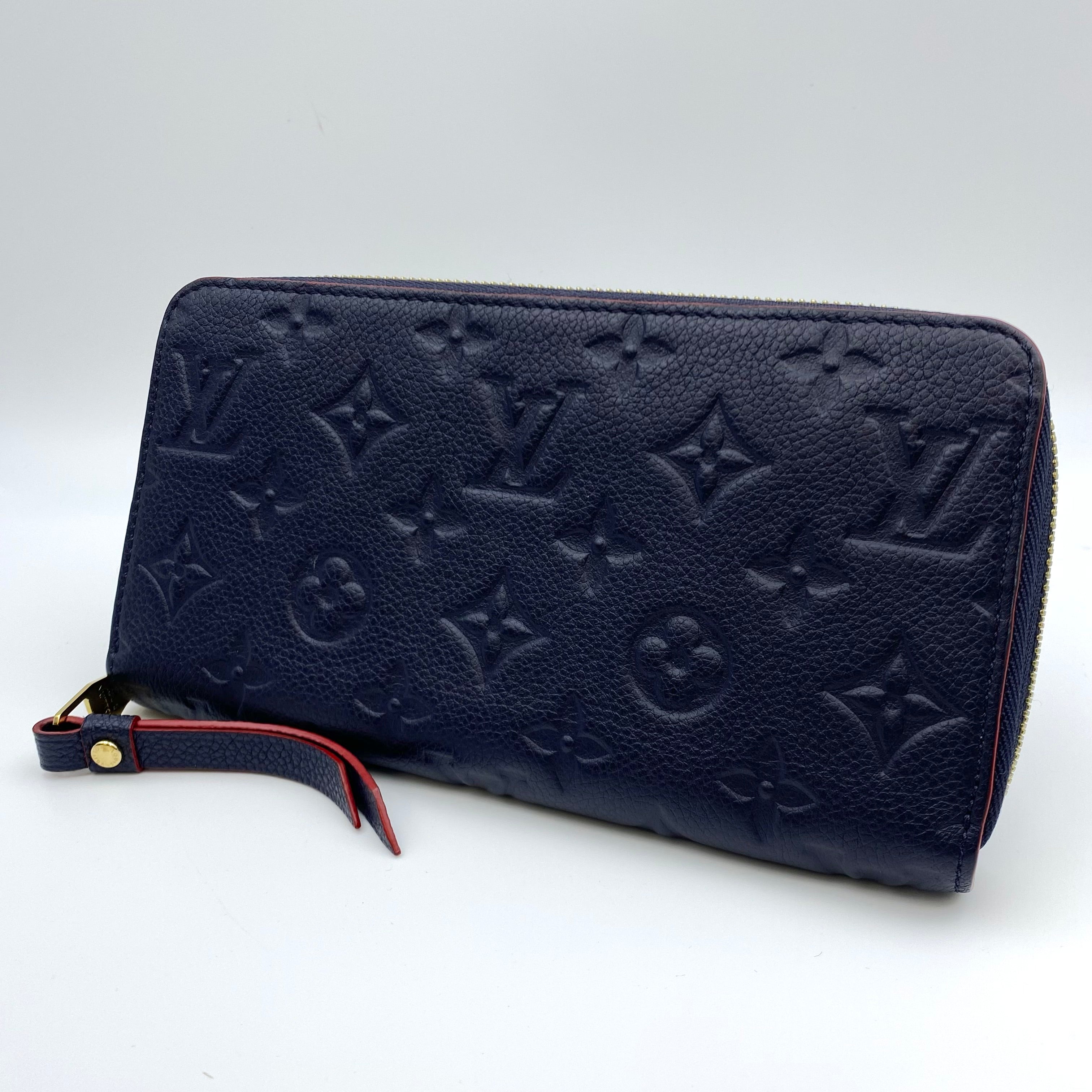 【送料無料】_ LOUIS VUITTON_(ルイヴィトン)_モノグラムアンプラント_ ジッピーウォレット _M62121マリーヌルージュ_ 中古品