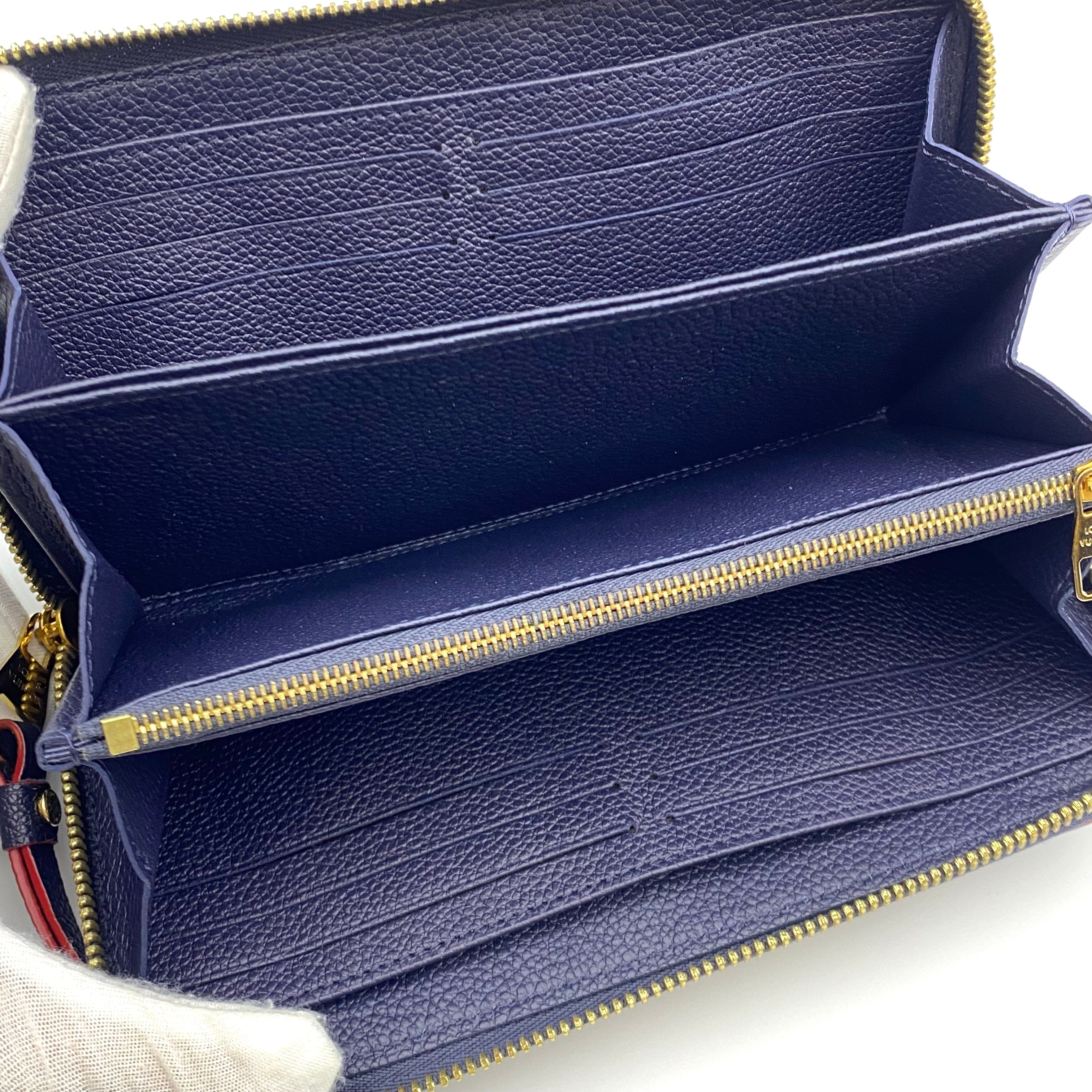 【送料無料】_ LOUIS VUITTON_(ルイヴィトン)_モノグラムアンプラント_ ジッピーウォレット _M62121マリーヌルージュ_ 中古品