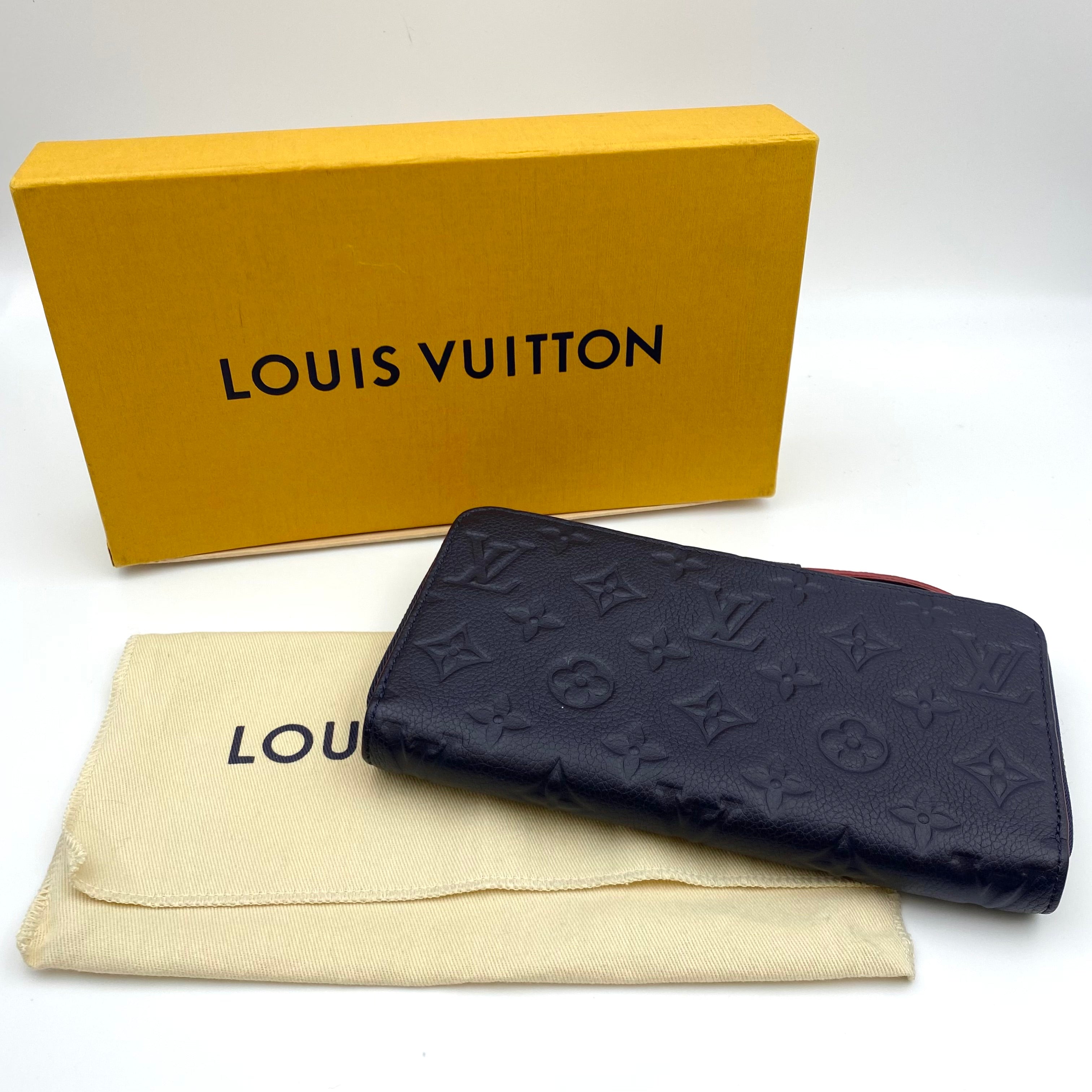 【送料無料】_ LOUIS VUITTON_(ルイヴィトン)_モノグラムアンプラント_ ジッピーウォレット _M62121マリーヌルージュ_ 中古品