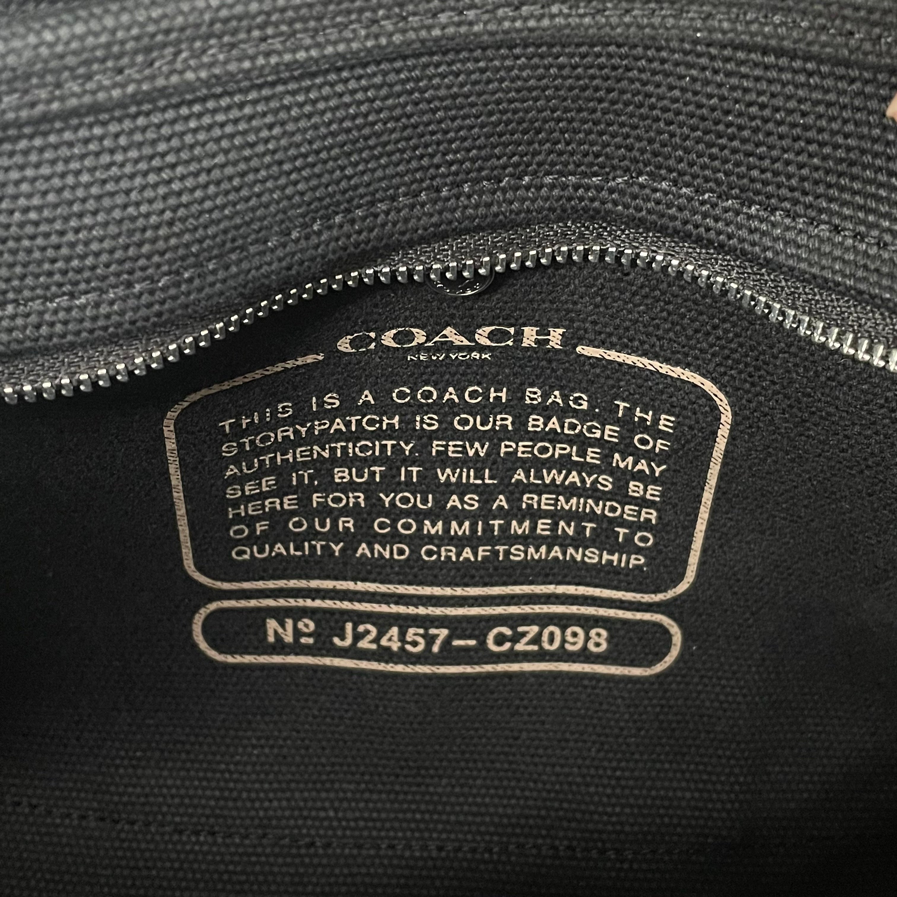 COACH_(コーチ)_カーゴ トート バッグ 20_ショルダーベルト付き_ 2WAY CZ098 _中古品
