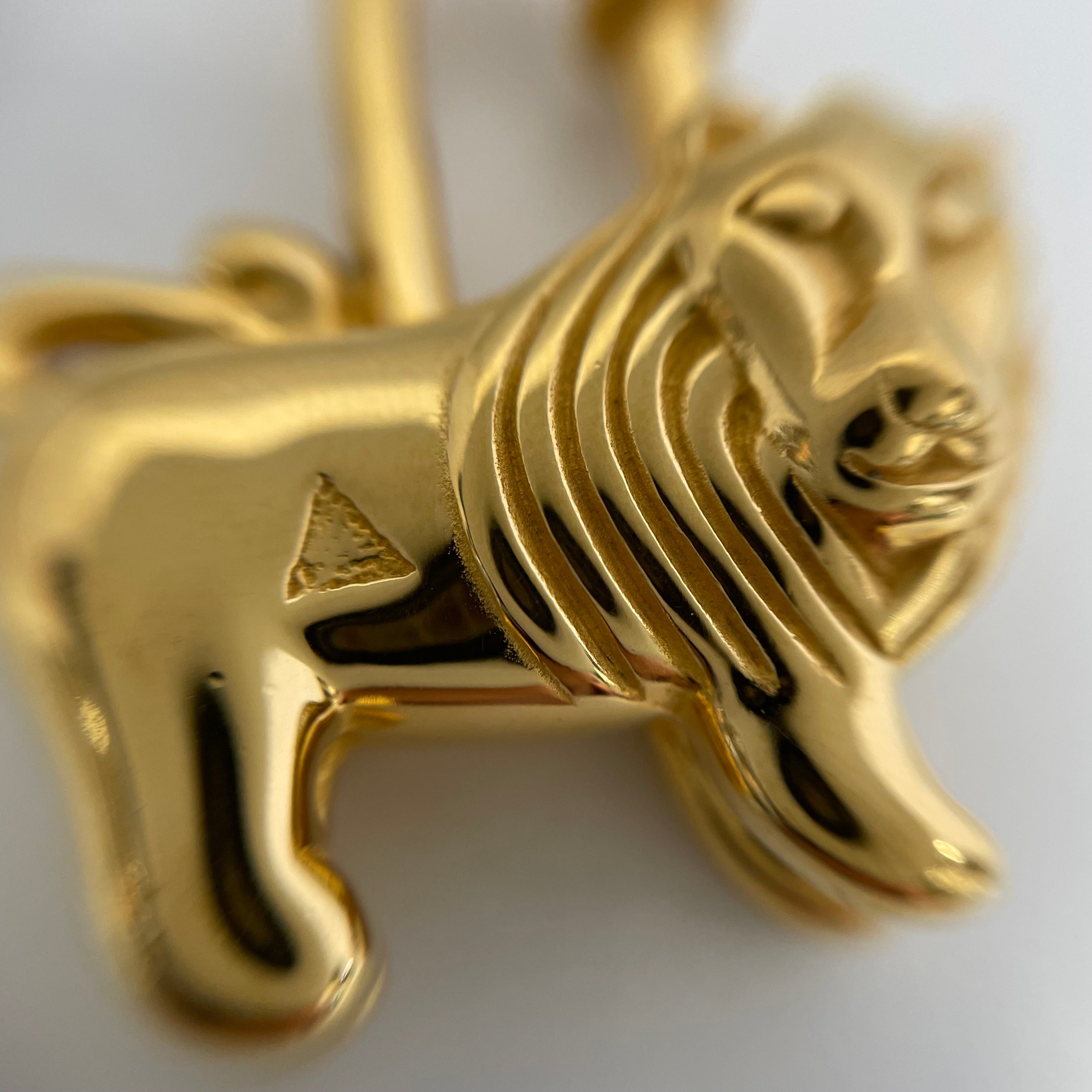 HERMES_(エルメス)_カデナ ライオン _1997限定 チャーム _中古品