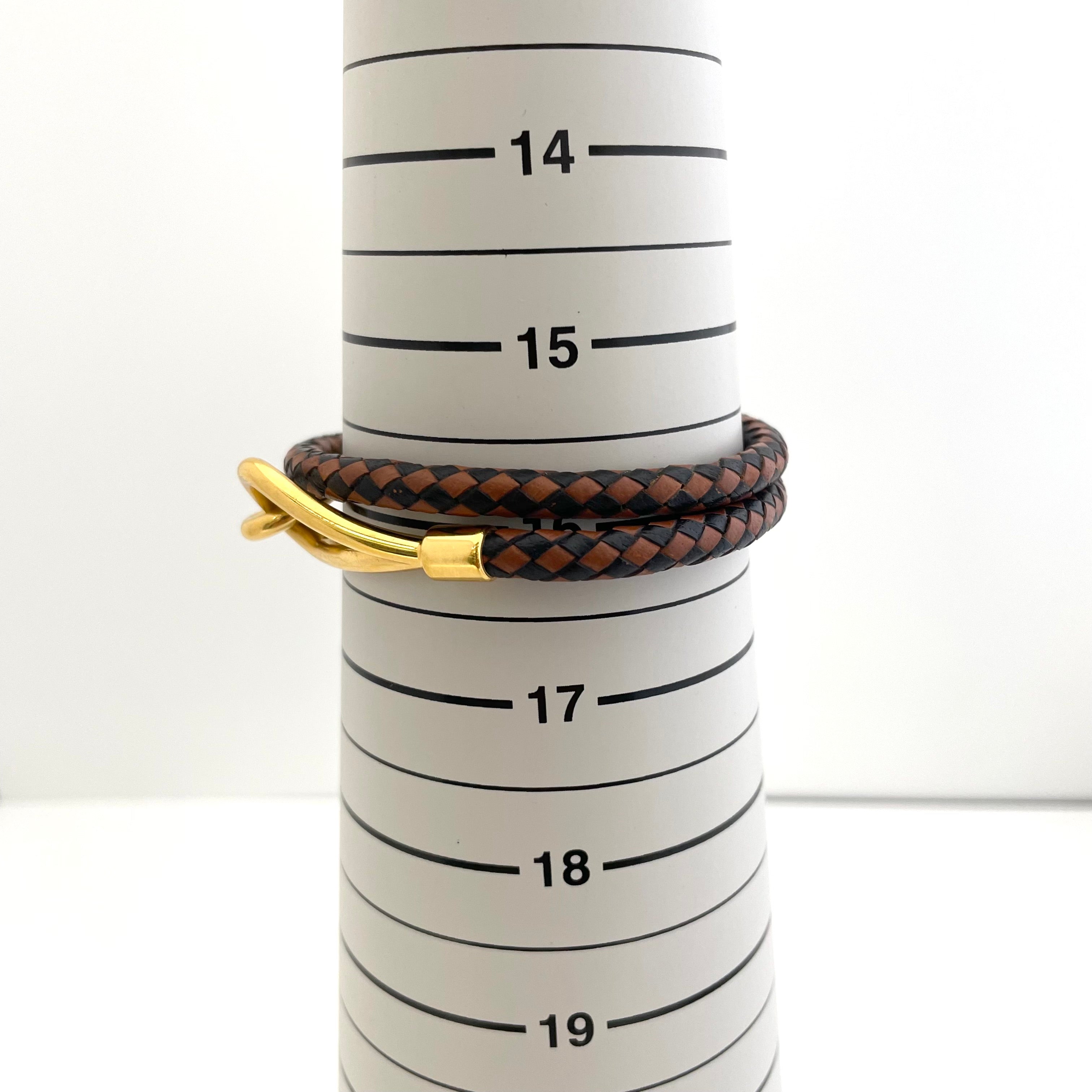 HERMES_(エルメス)_レザーブレスレット_ ジャンボ ドゥブルトゥール_ 中古品