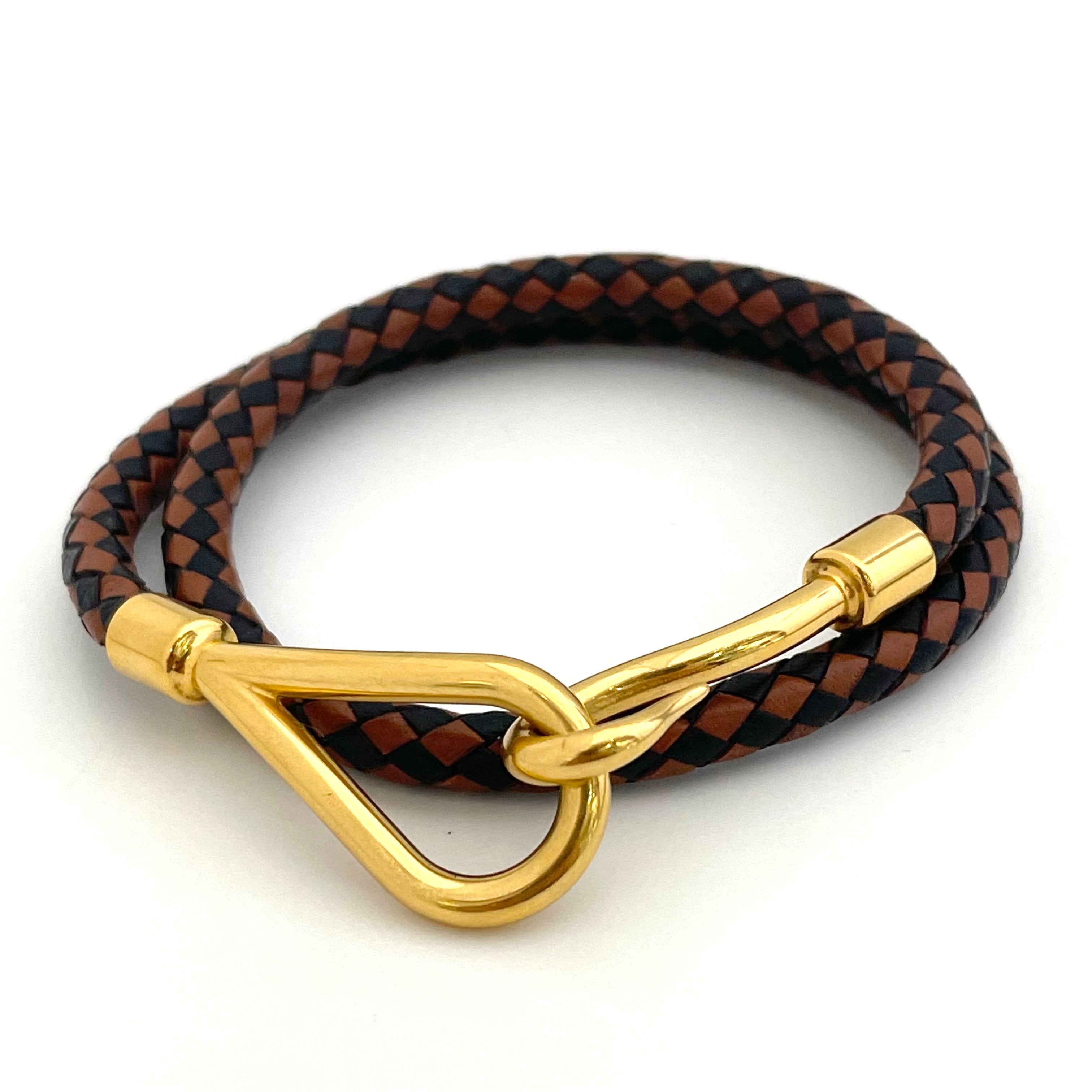 HERMES_(エルメス)_レザーブレスレット_ ジャンボ ドゥブルトゥール_ 中古品