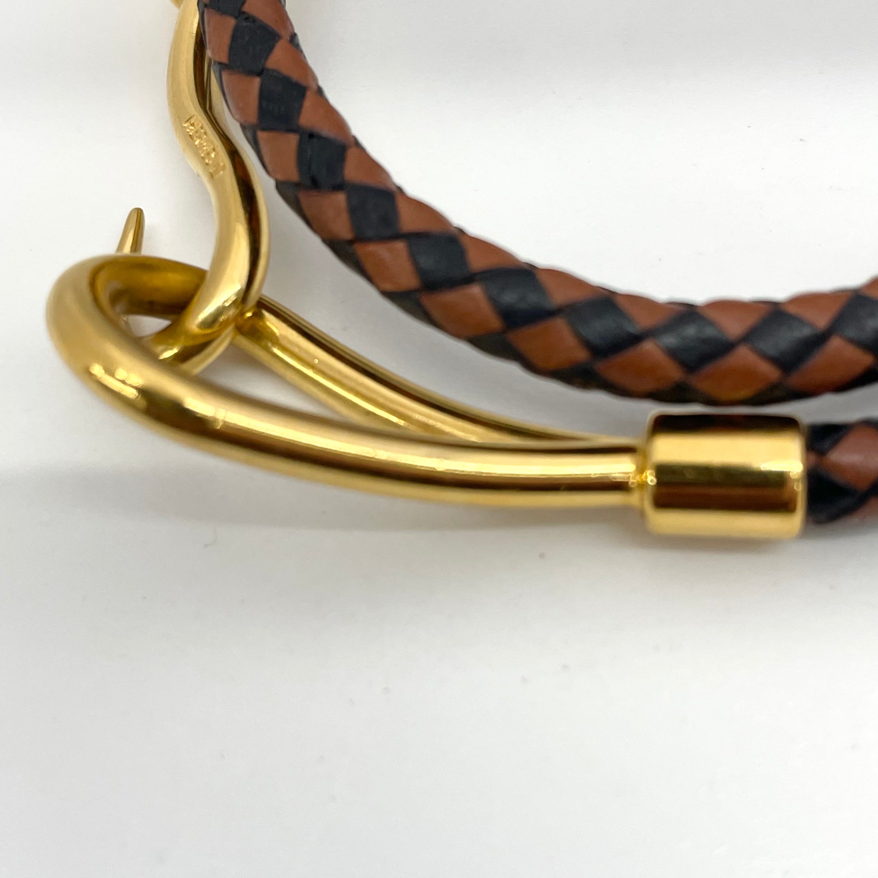 HERMES_(エルメス)_レザーブレスレット_ ジャンボ ドゥブルトゥール_ 中古品