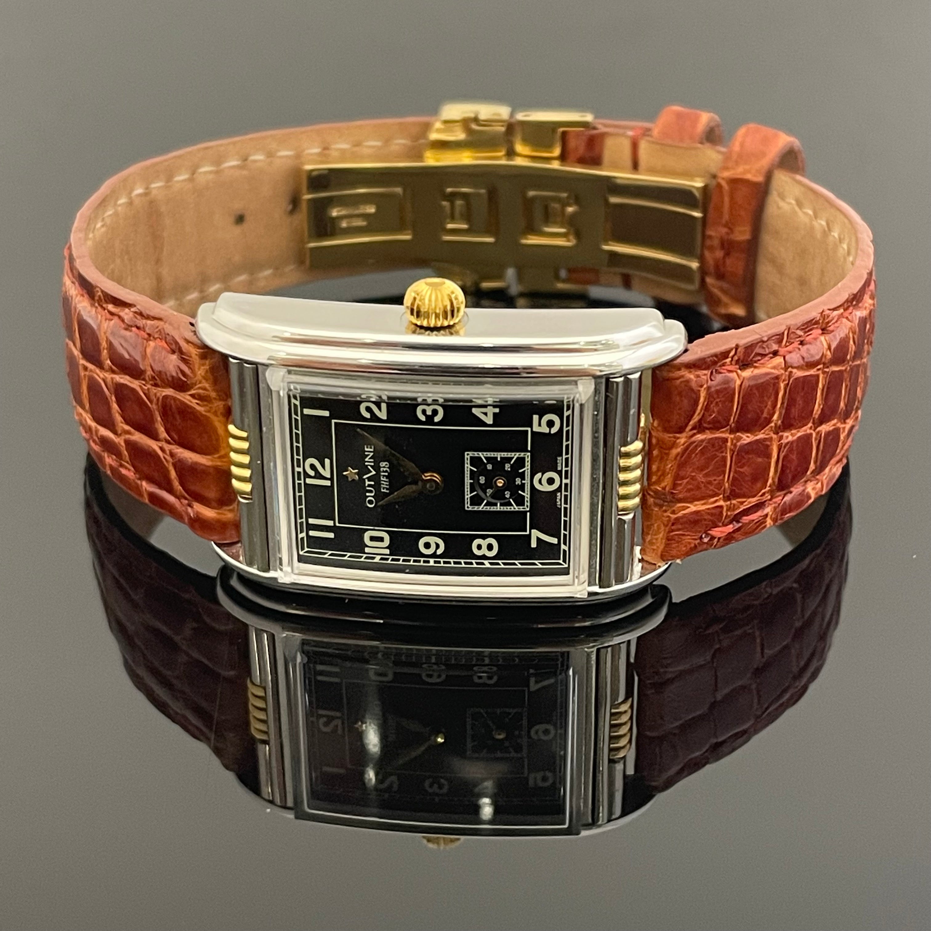 OUTLINE _レクタンギュラー138BL_ Ref.YK20203-4 _社外ベルトDバックル付き_中古品