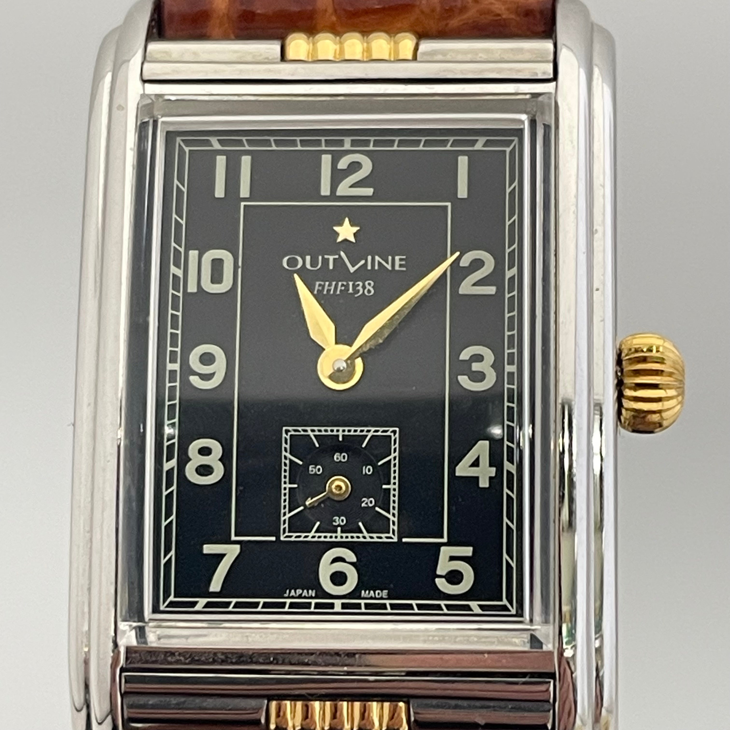 OUTLINE _レクタンギュラー138BL_ Ref.YK20203-4 _社外ベルトDバックル付き_中古品