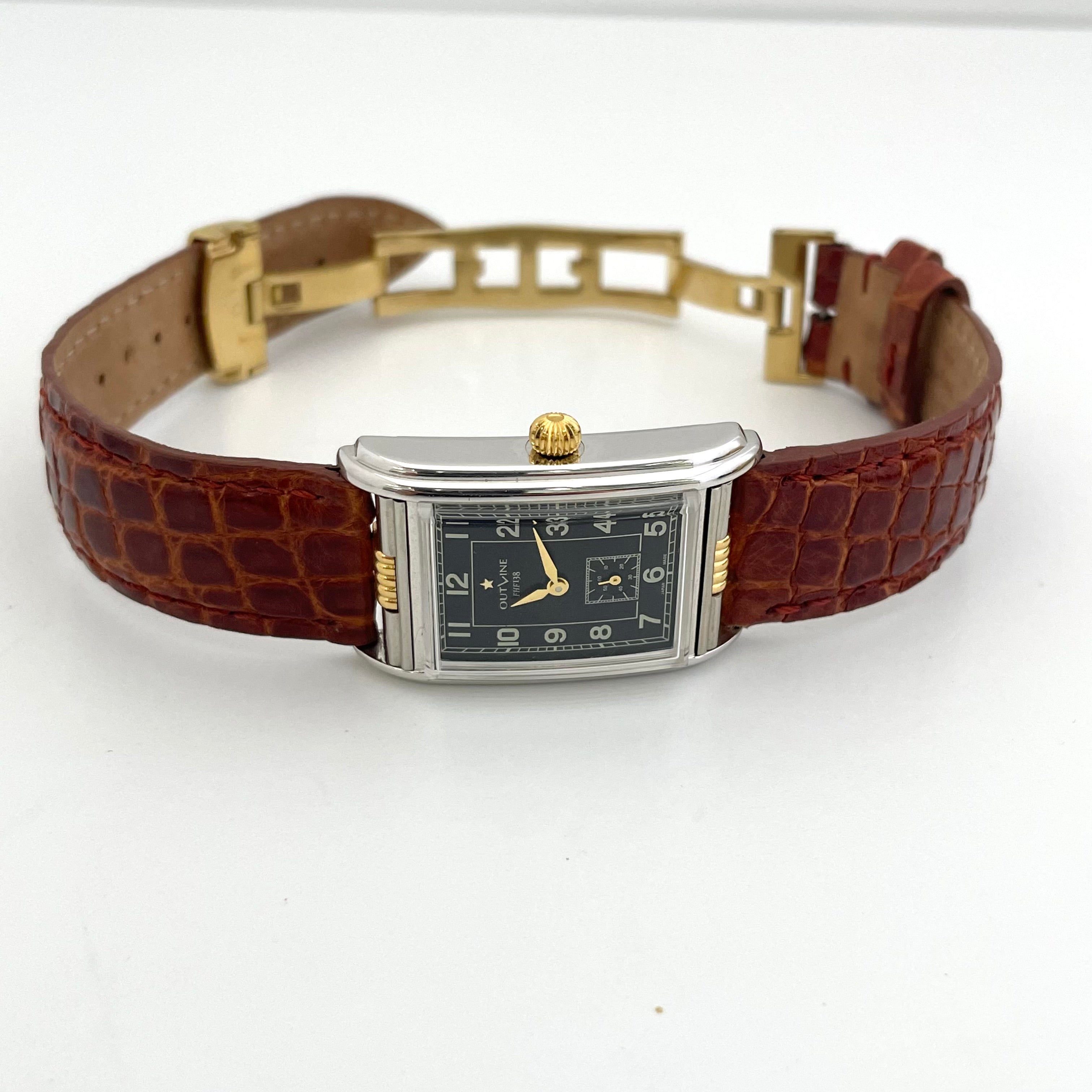 OUTLINE _レクタンギュラー138BL_ Ref.YK20203-4 _社外ベルトDバックル付き_中古品