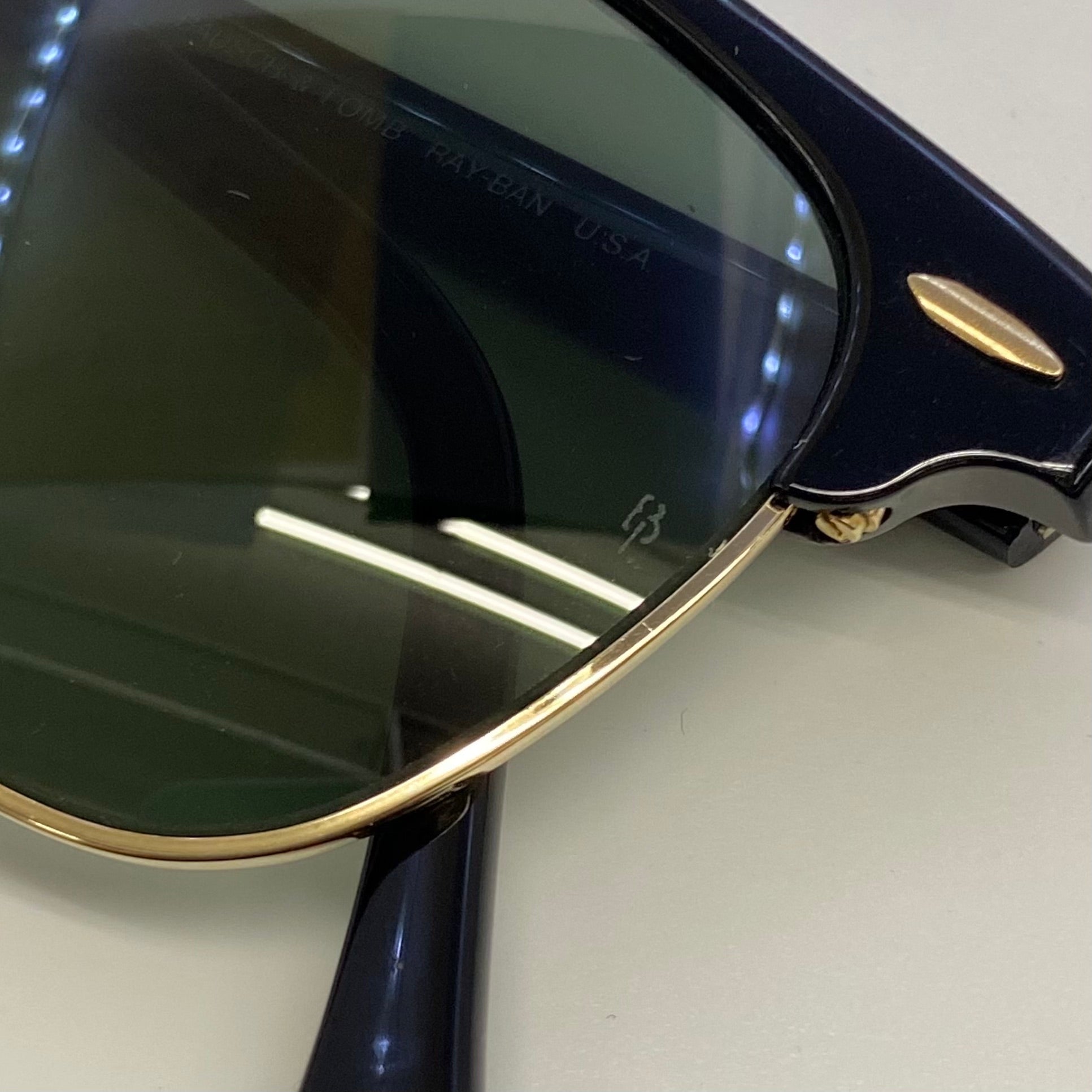 【送料無料】_ Ray−Ban _(レイバン)_ サングラス USA/B&L_ クラブマスターW0365_ 中古品