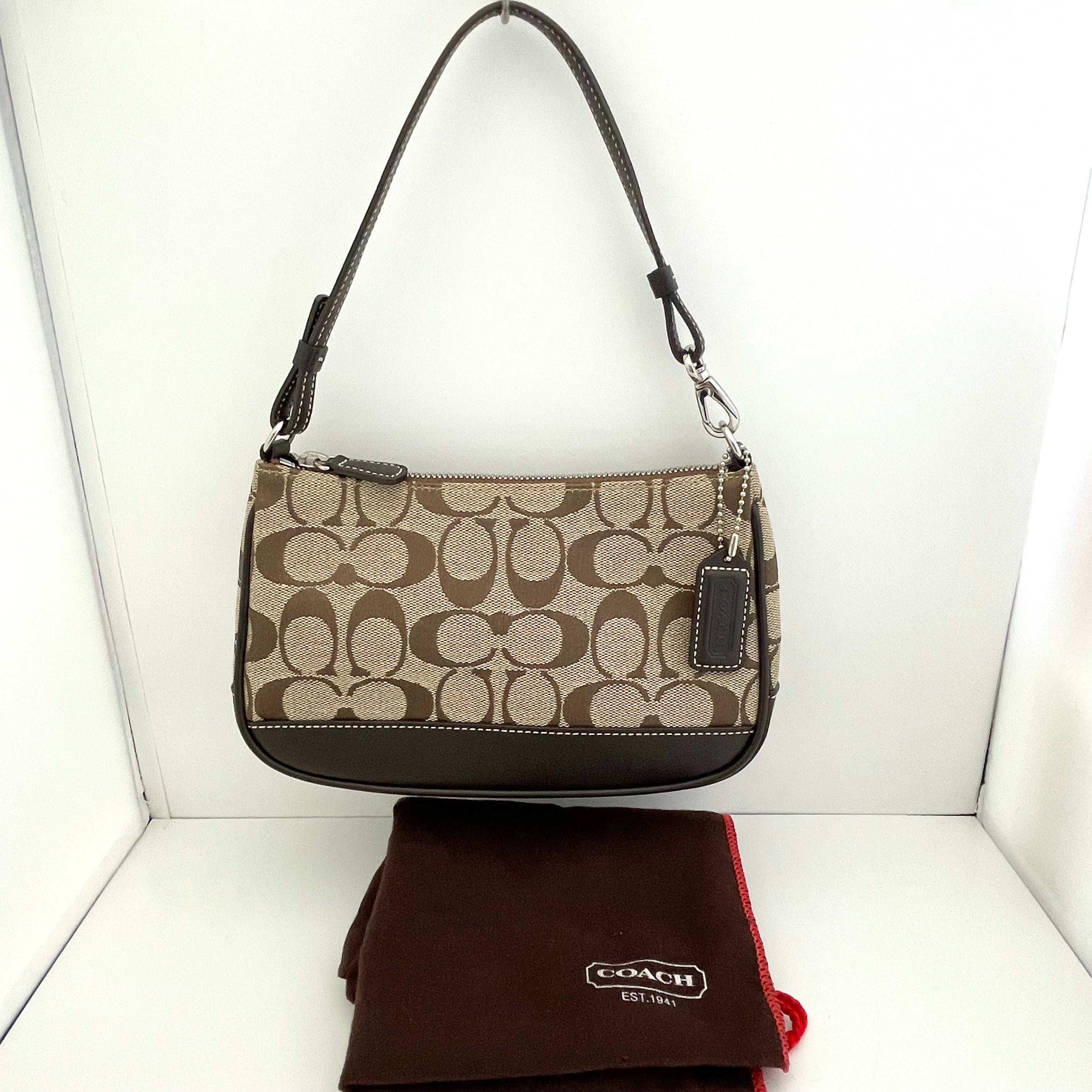 【送料無料】_ COACH_(コーチ)_シグネチャー デミポーチ _6094_ 中古品