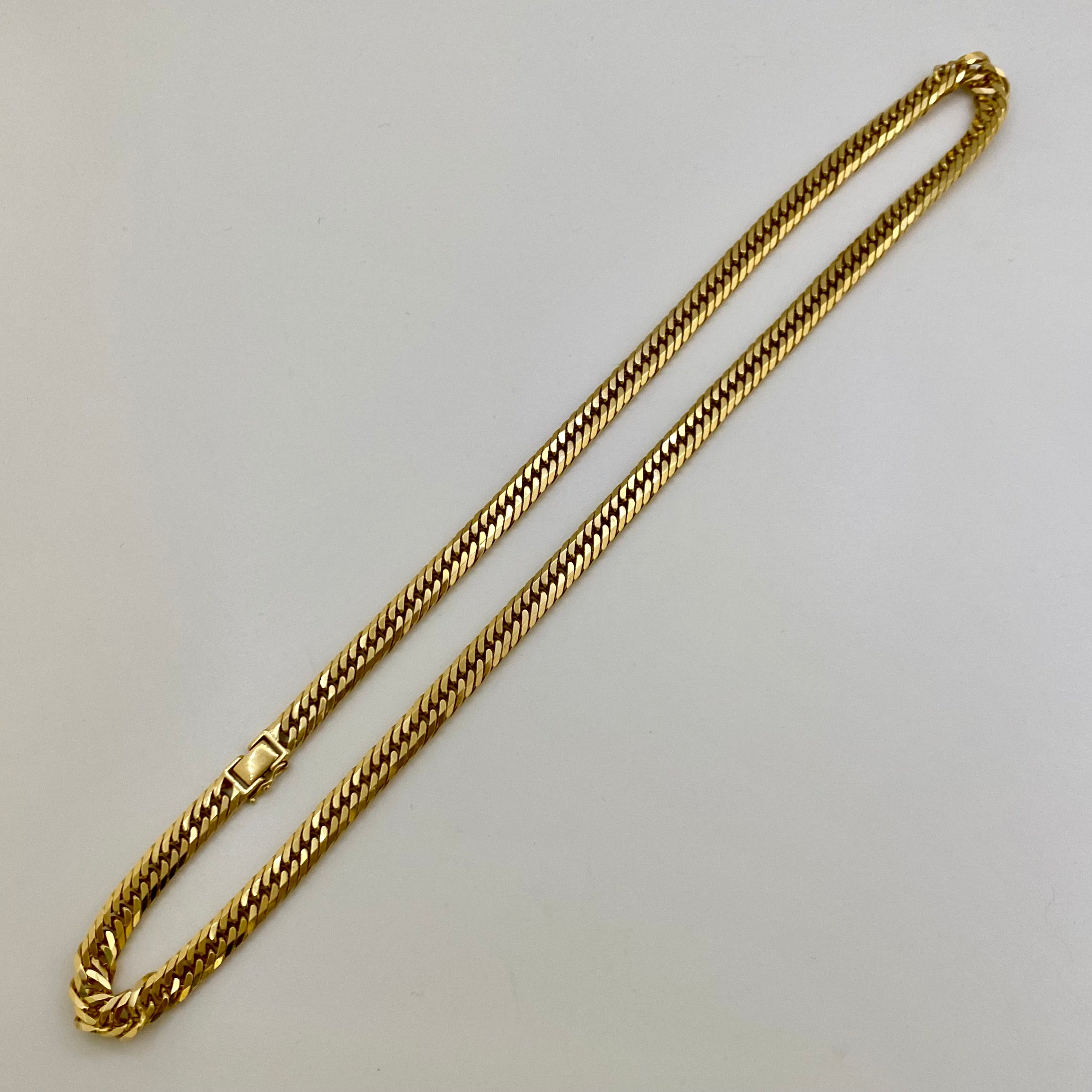 ノンブランド _K18喜平チェーンネックレス _トリプル8面カット _100.5g/60cm _中古品