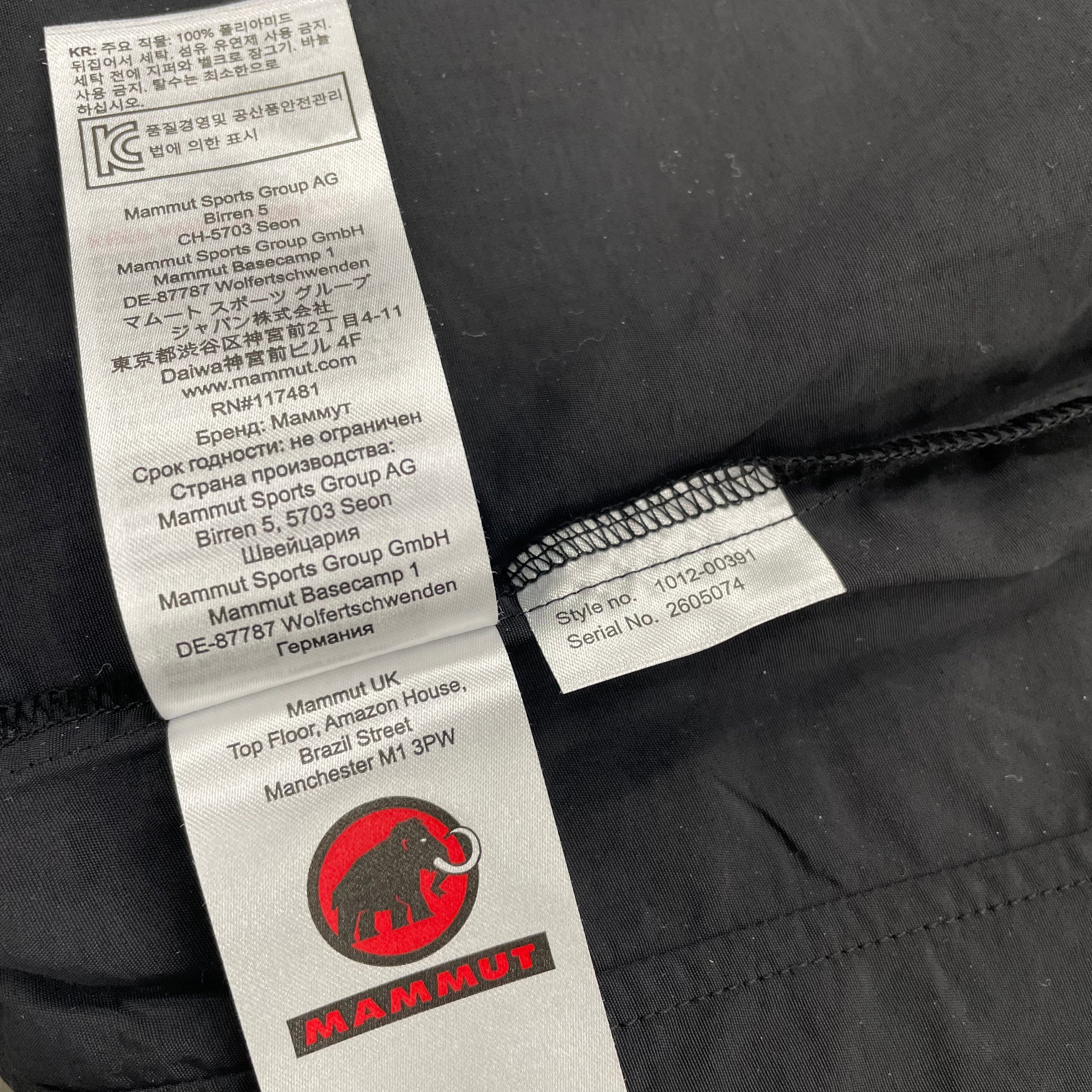 MAMMUT_(マムート)_メンズ用_Hiking WB Hooded Jacket AF Men _1012-00391黒サイズ(EU:S)_ 未使用品