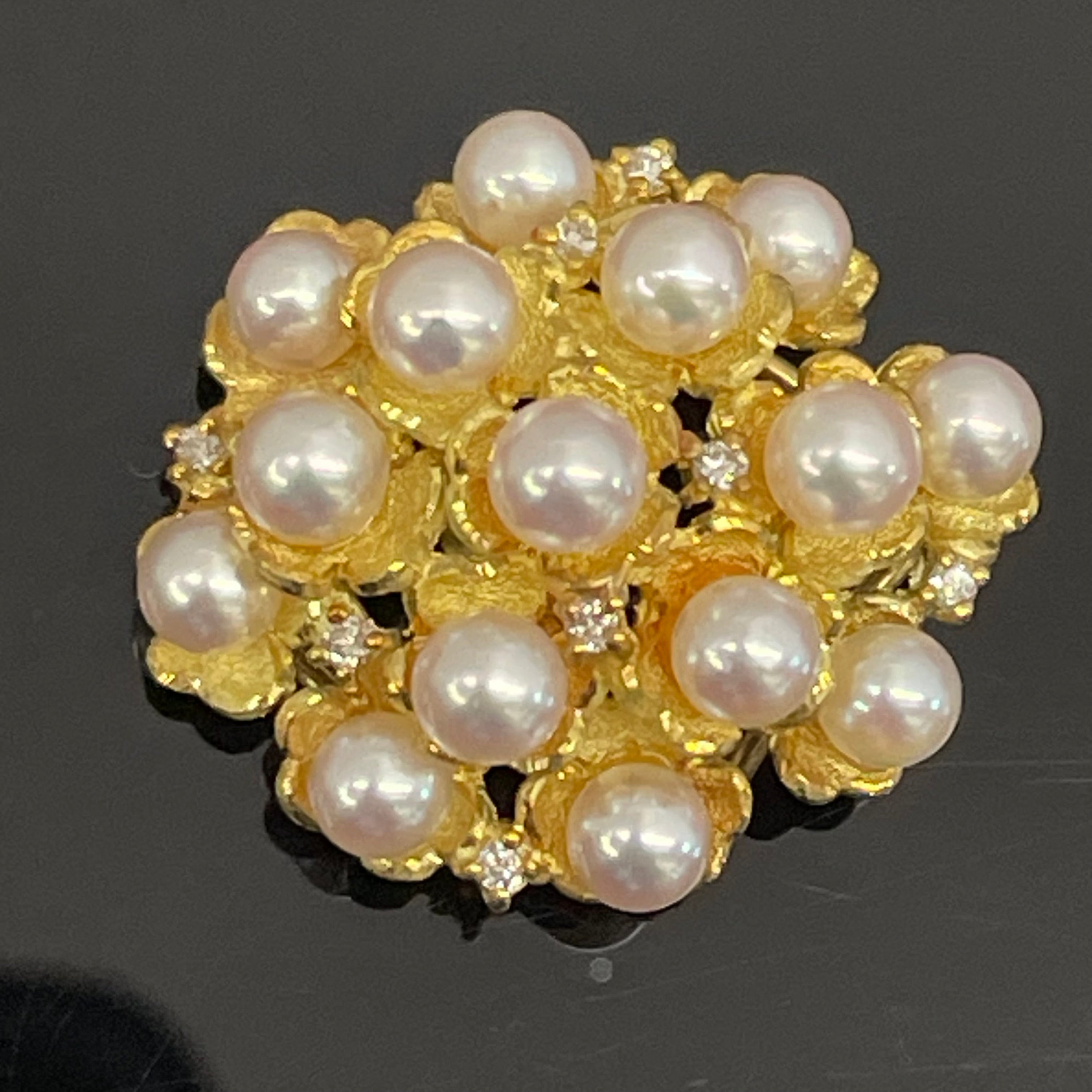 ノンブランド _K18 真珠ペンダントトップ_ FD0.11ct 9.0g _中古品