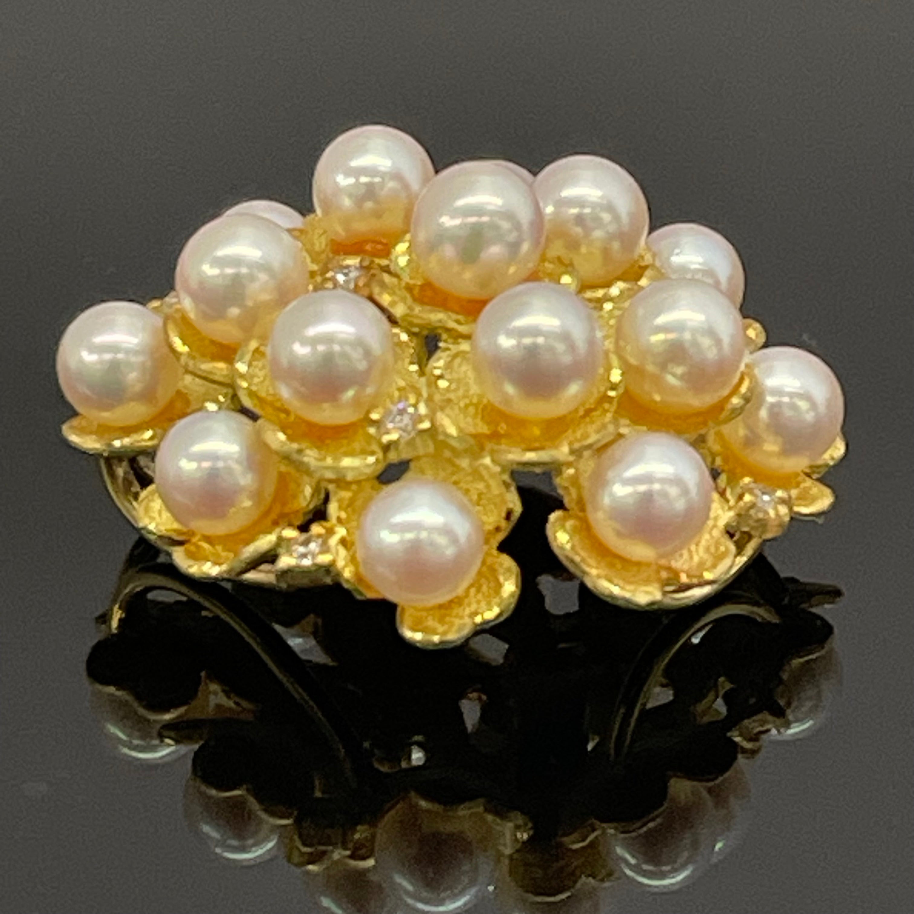 ノンブランド _K18 真珠ペンダントトップ_ FD0.11ct 9.0g _中古品