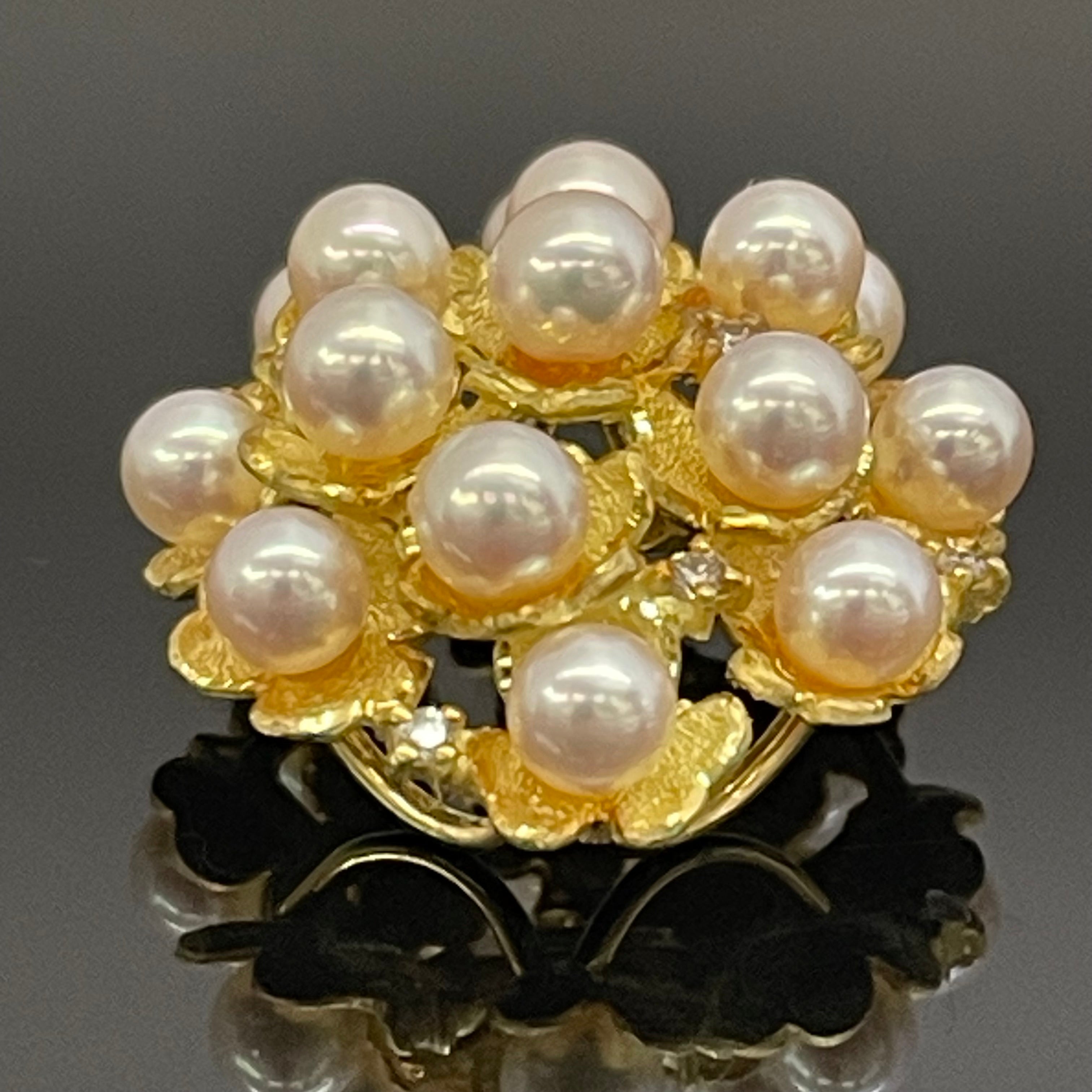 ノンブランド _K18 真珠ペンダントトップ_ FD0.11ct 9.0g _中古品