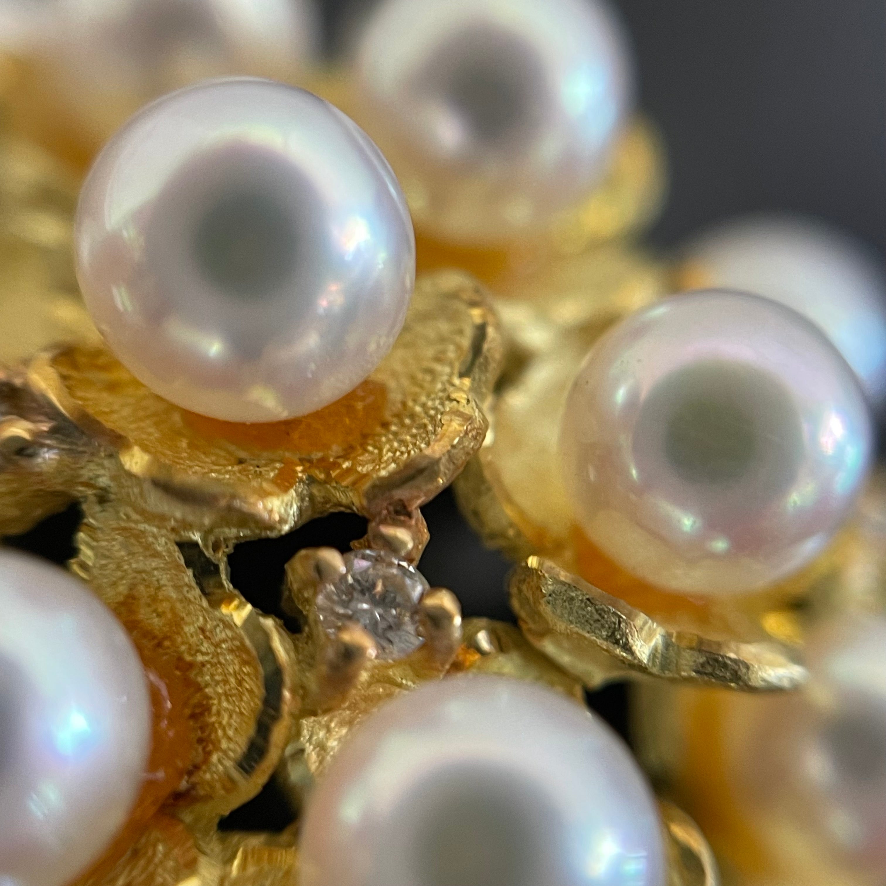 ノンブランド _K18 真珠ペンダントトップ_ FD0.11ct 9.0g _中古品