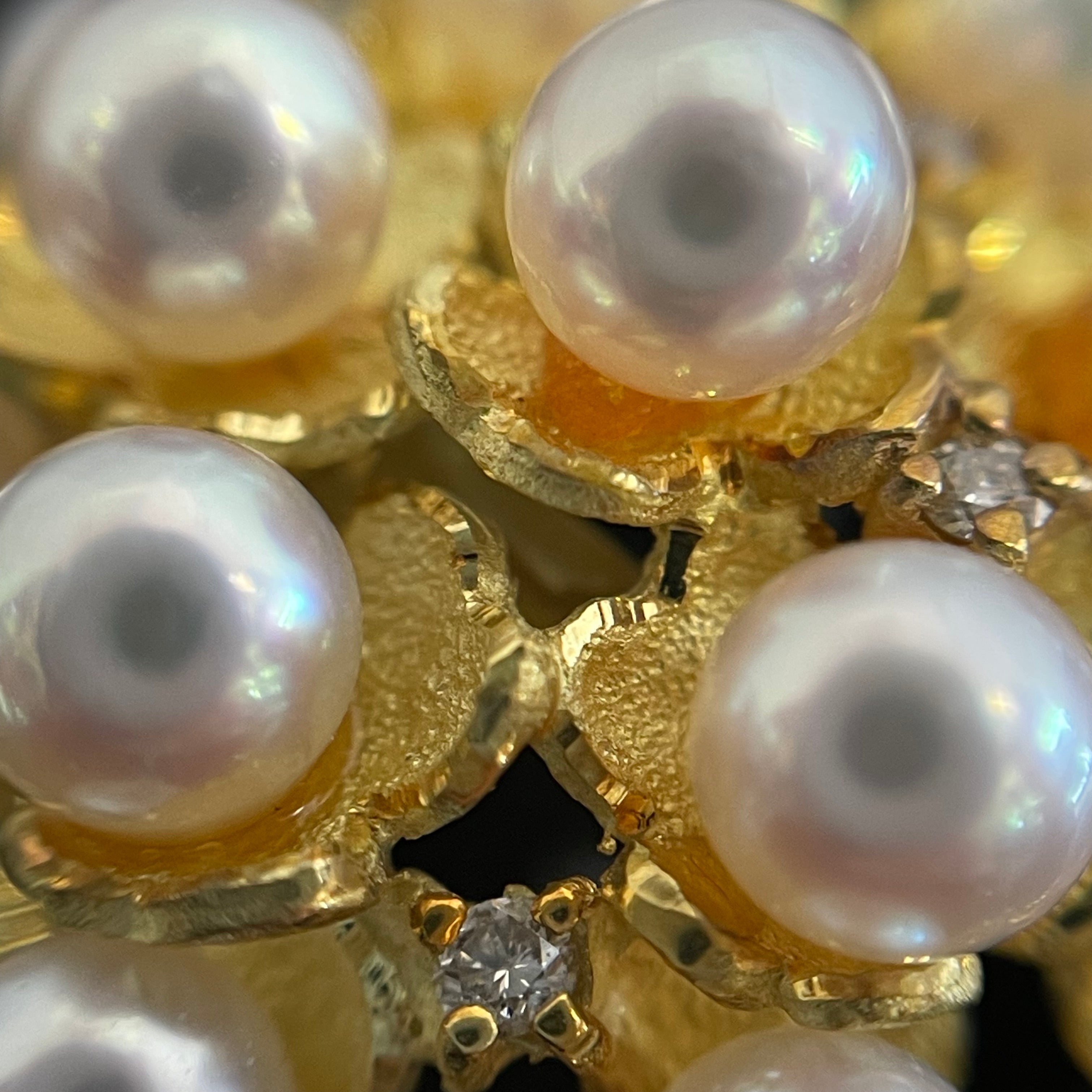 ノンブランド _K18 真珠ペンダントトップ_ FD0.11ct 9.0g _中古品