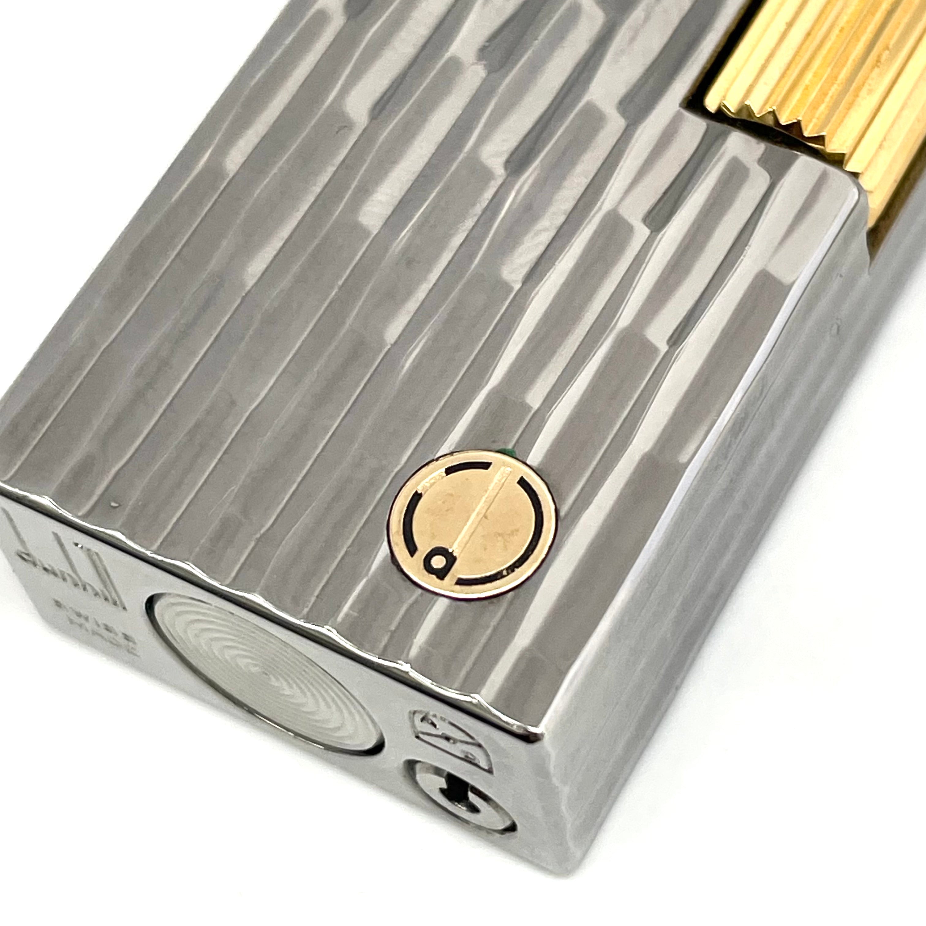 dunhill_(ダンヒル)_ローラーガスライター _バンブーデザイン ロゴ _中古品