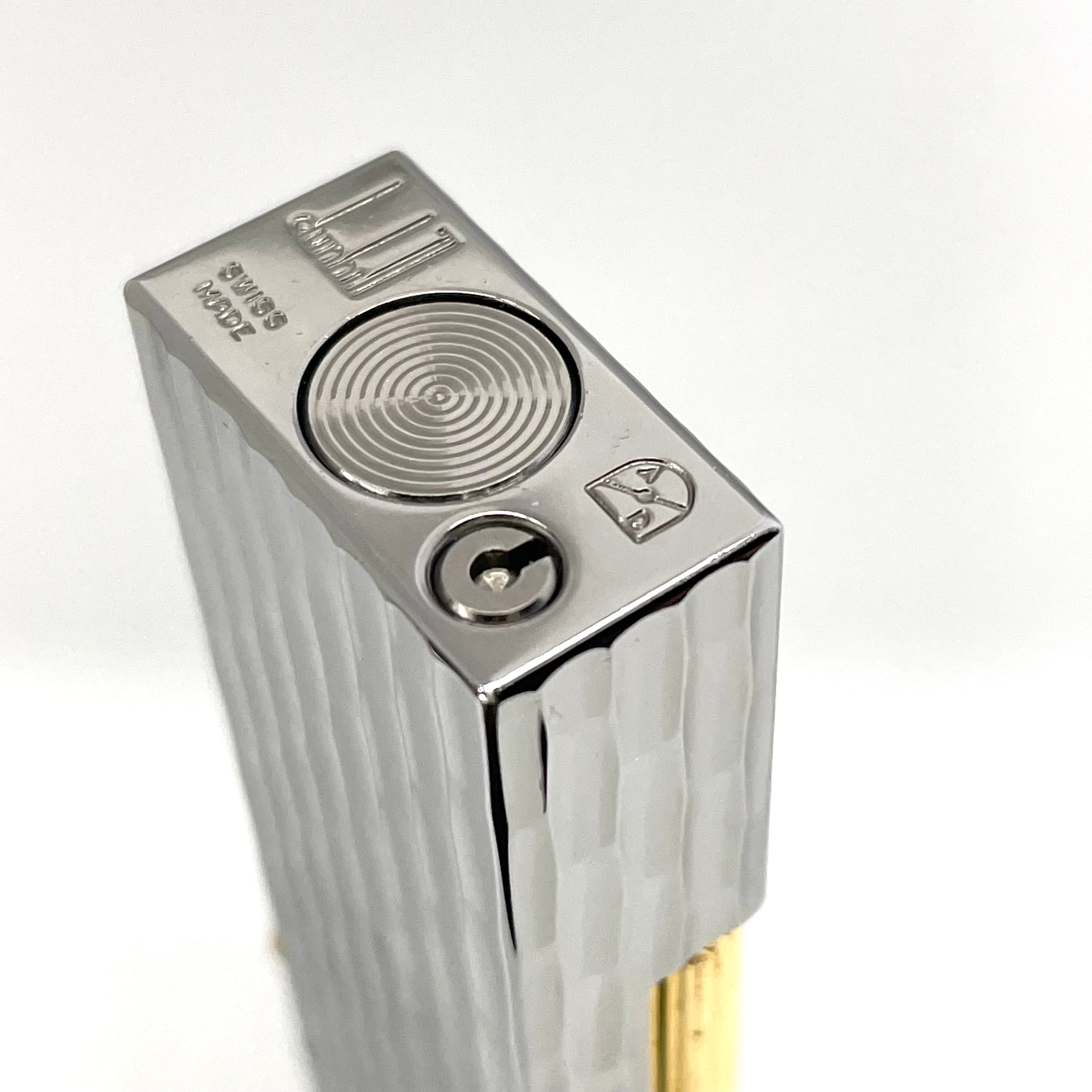 dunhill_(ダンヒル)_ローラーガスライター _バンブーデザイン ロゴ _中古品