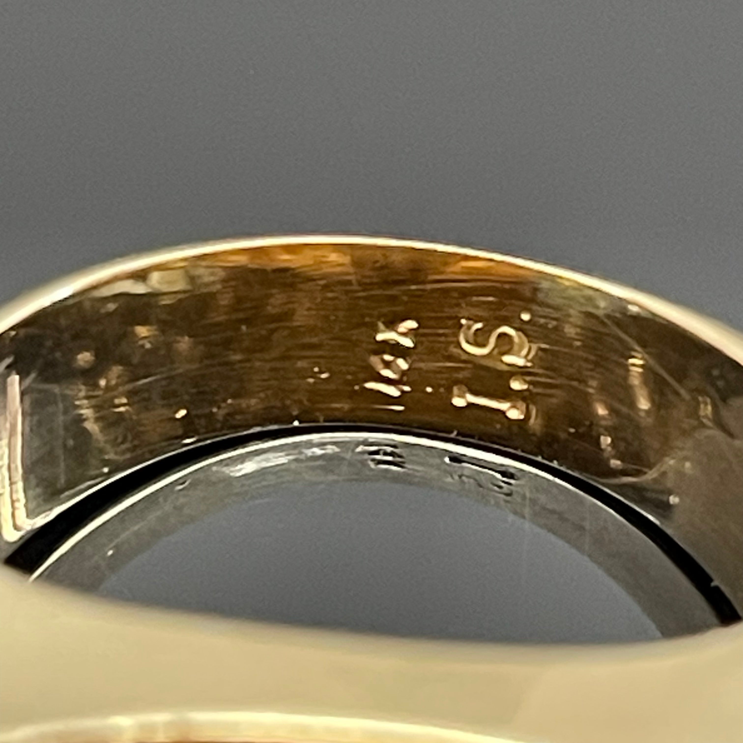 【送料無料】_ ノンブランド _メキシコ金貨コインリング_ K21.6/14K 10.1g _中古品