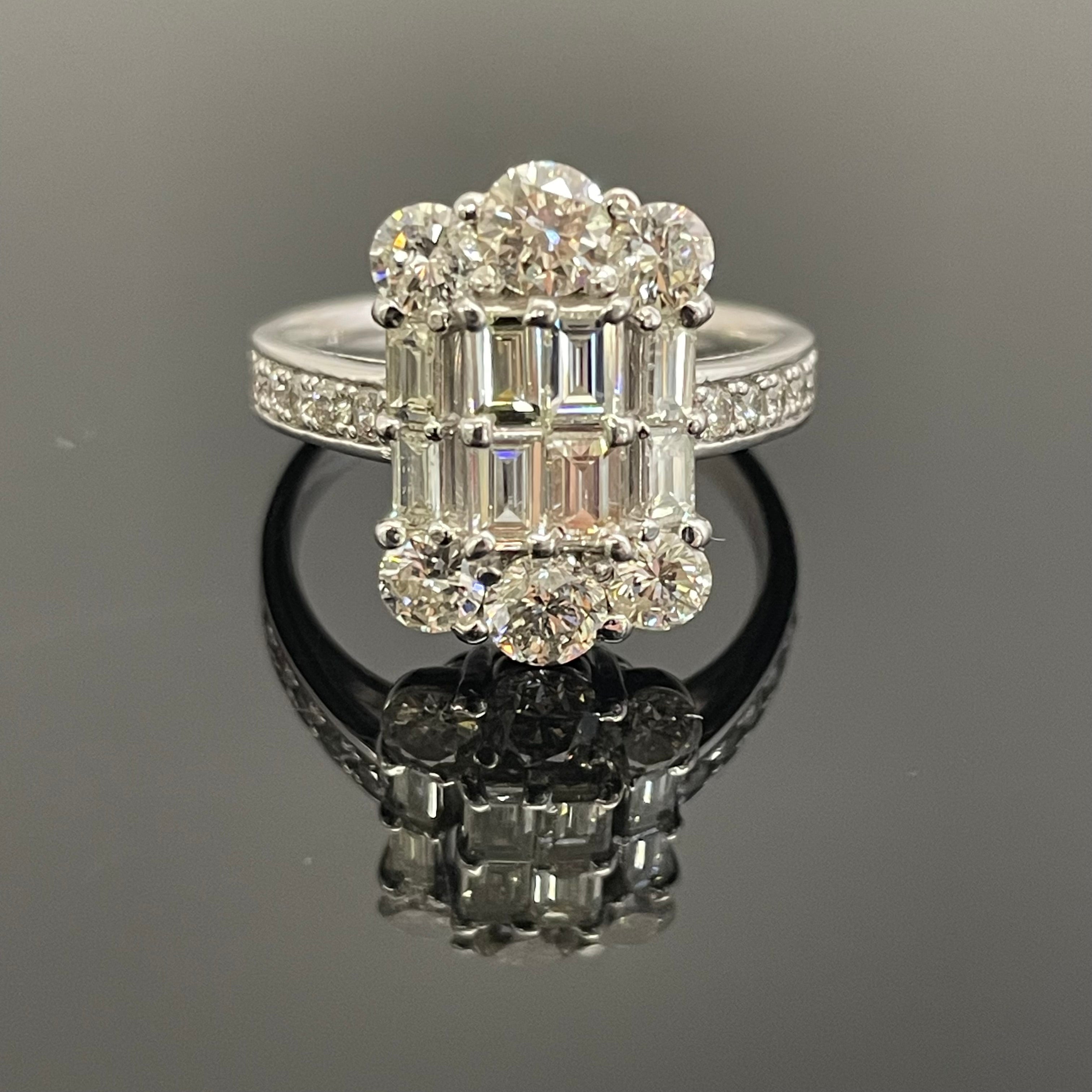 【送料無料】_ ノンブランド _ダイヤモンドリング _Pt900/FD2.0ct #12.5号_中古品