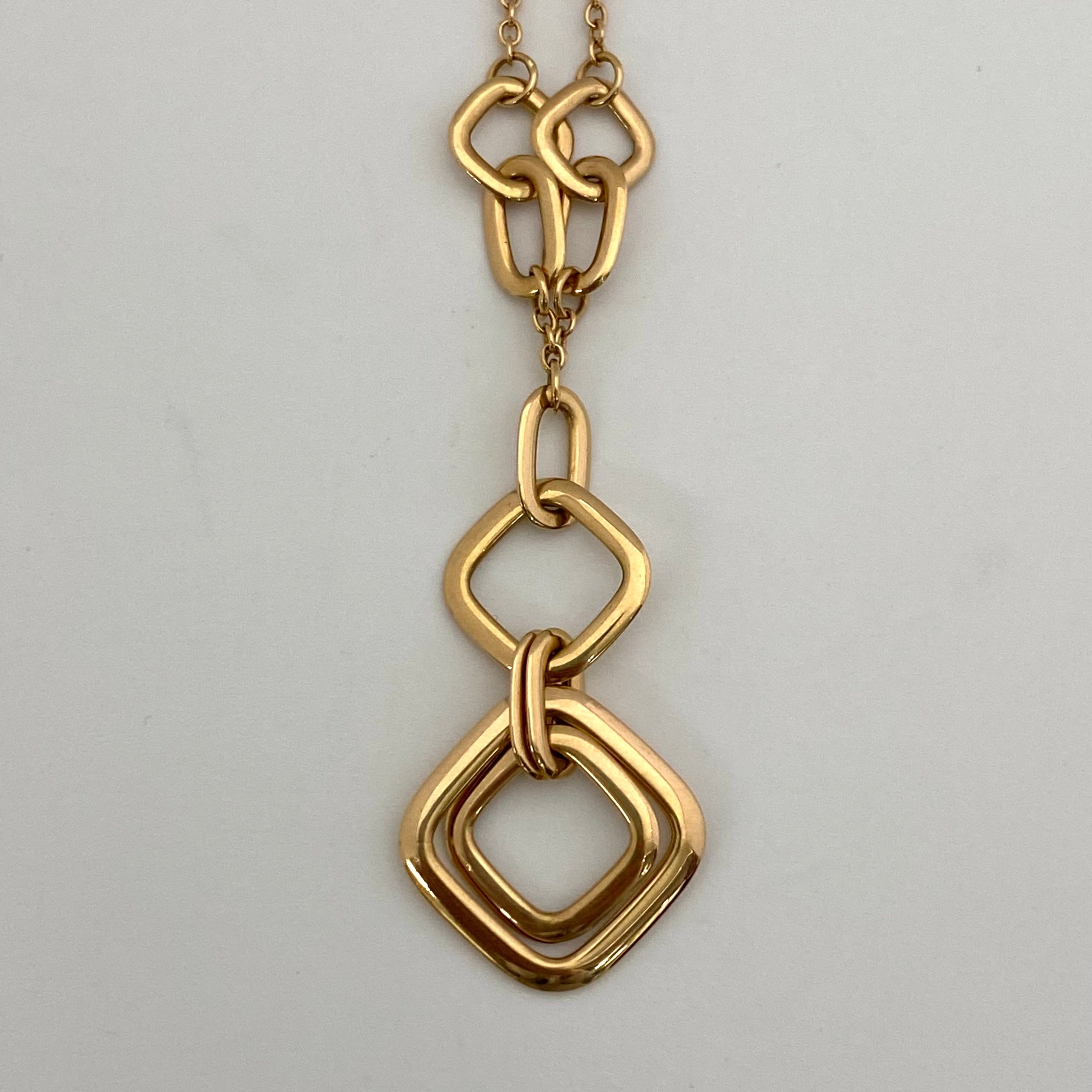 【送料無料】_ SUPERORO_(スーパーオロ)_750(K18RG)ネックレス _中古品