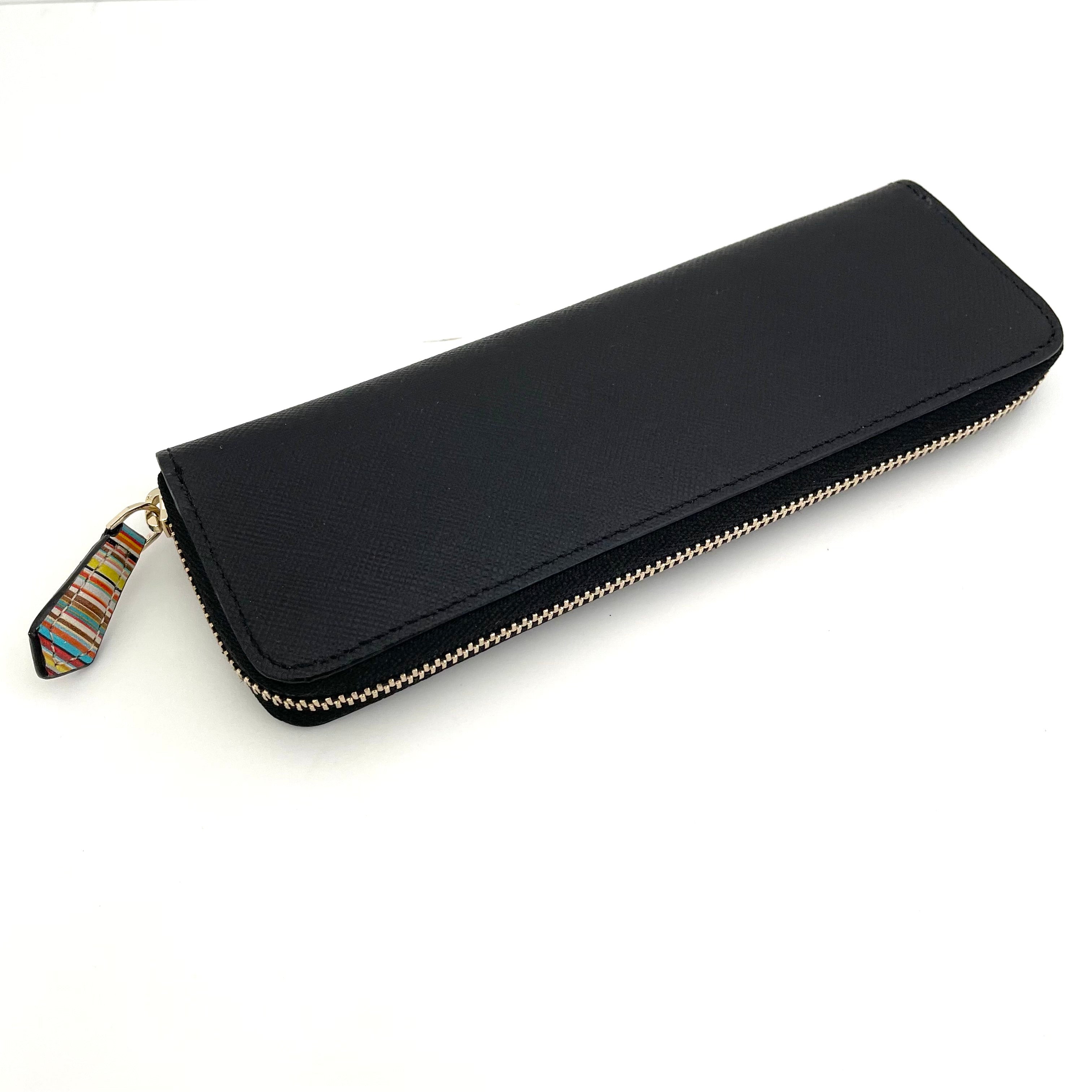 【送料無料】_ Paul Smith_(ポールスミス)_ジップストローグレイン_ 牛革 ペンケース PSC788_ 中古品
