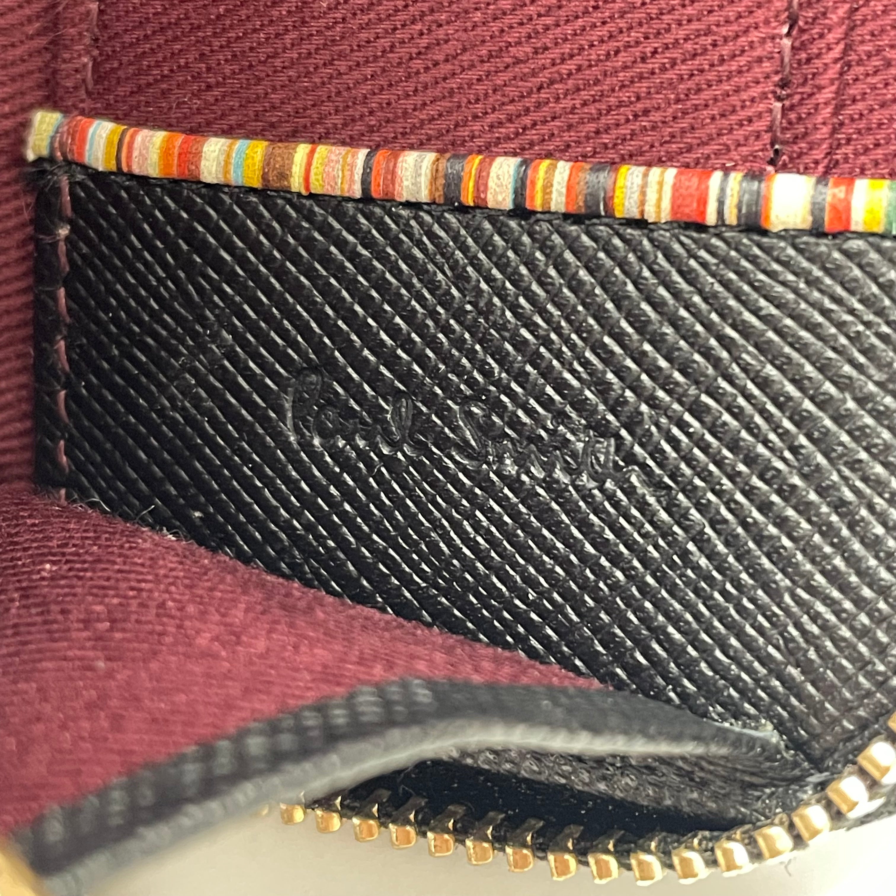 【送料無料】_ Paul Smith_(ポールスミス)_ジップストローグレイン_ 牛革 ペンケース PSC788_ 中古品