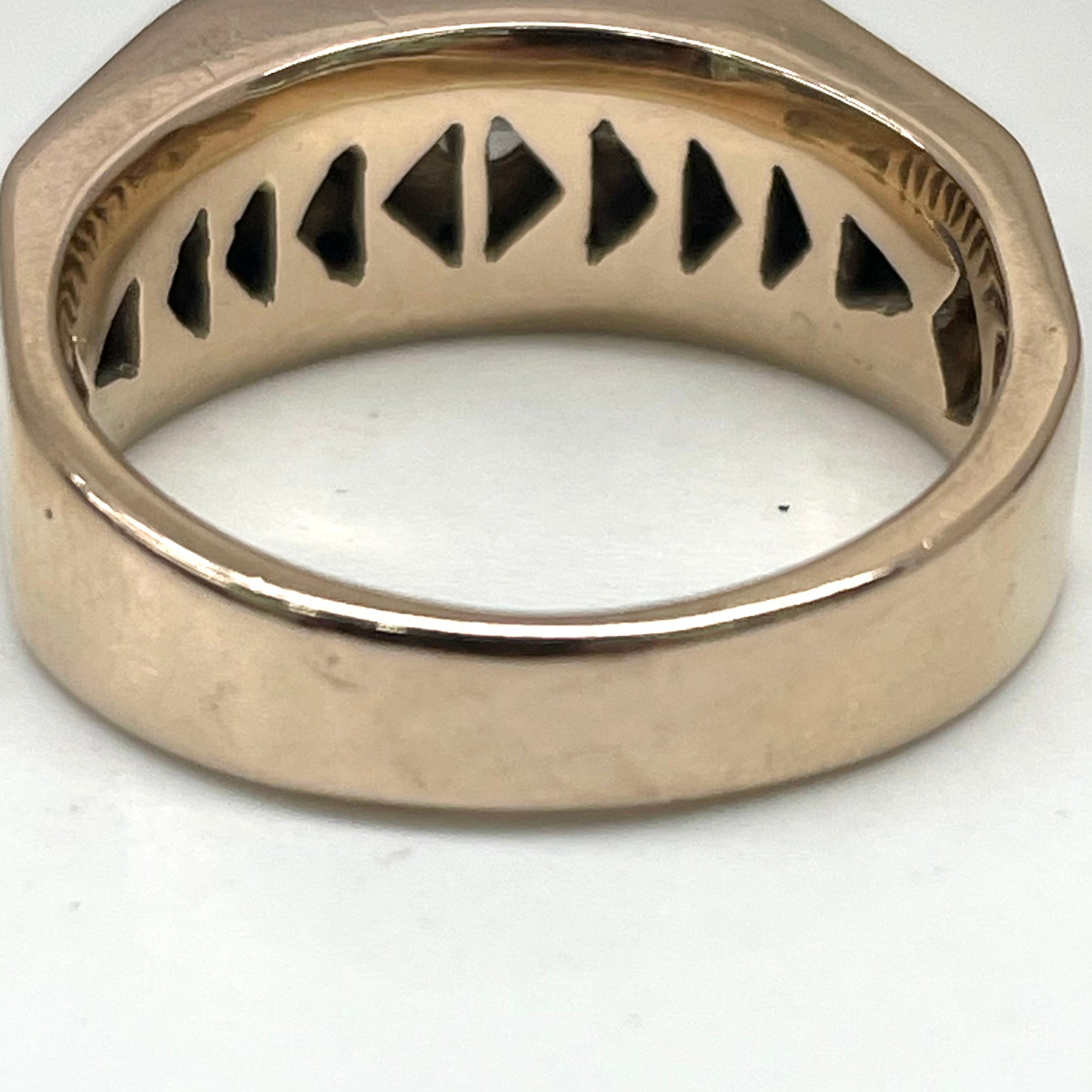 ノンブランド _K18RGダイヤモンドリング _FD0.197ct/10.6g #14号_ 中古品