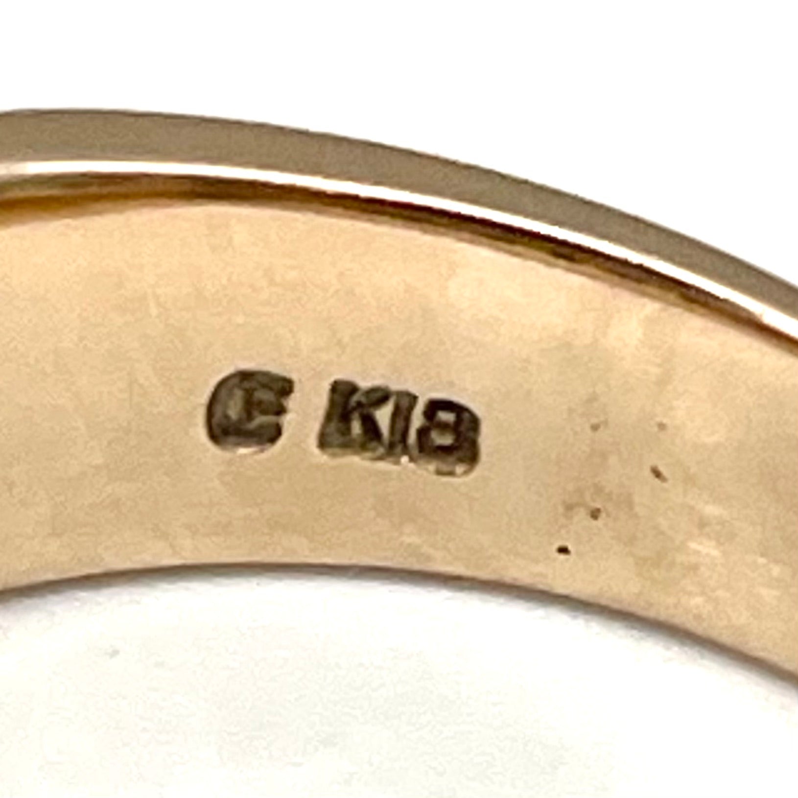 【送料無料】_ ノンブランド _K18RGダイヤモンドリング _FD0.197ct/10.6g #14号_ 中古品