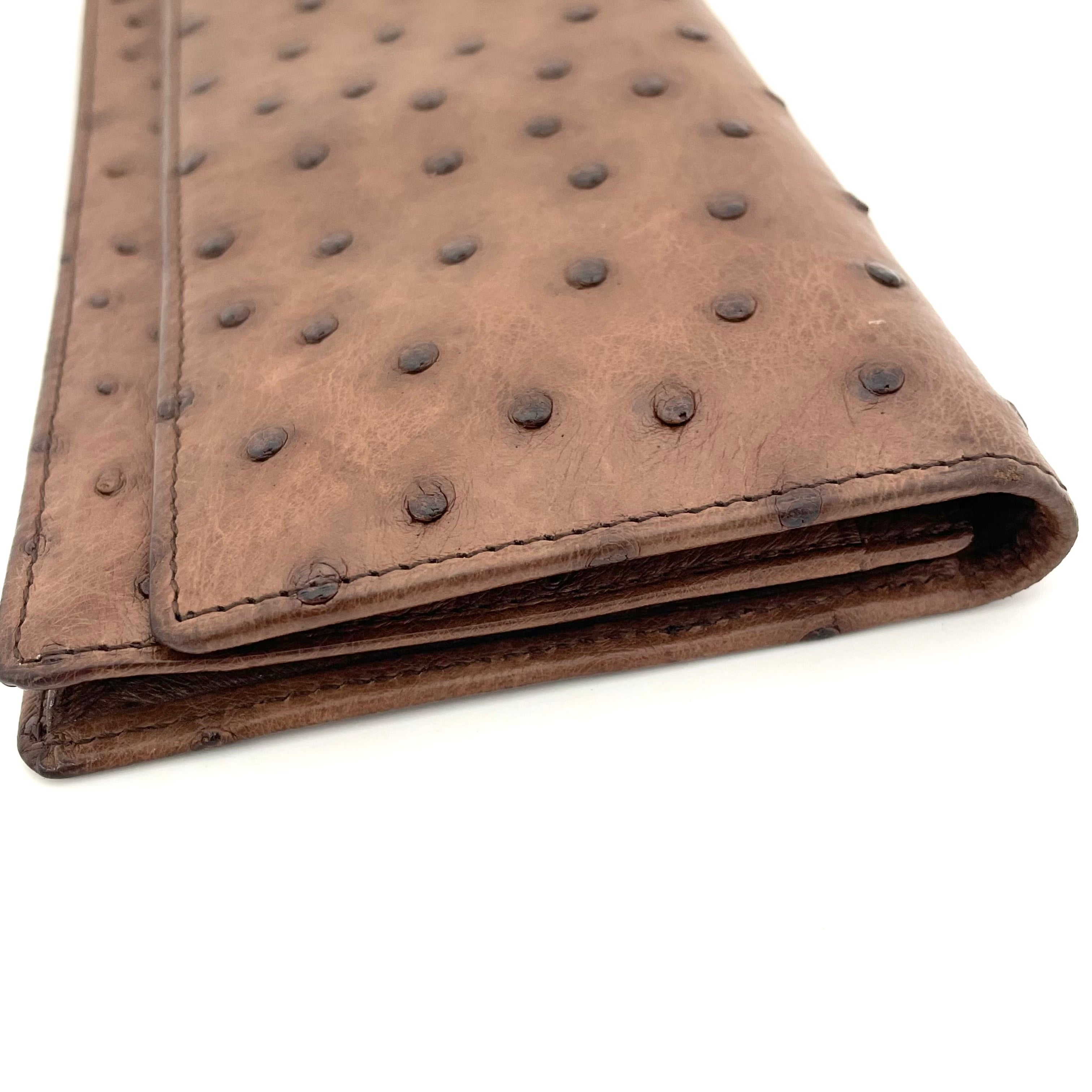 【送料無料】_ dunhill_(ダンヒル)_オーストリッチ長財布_ 中古品