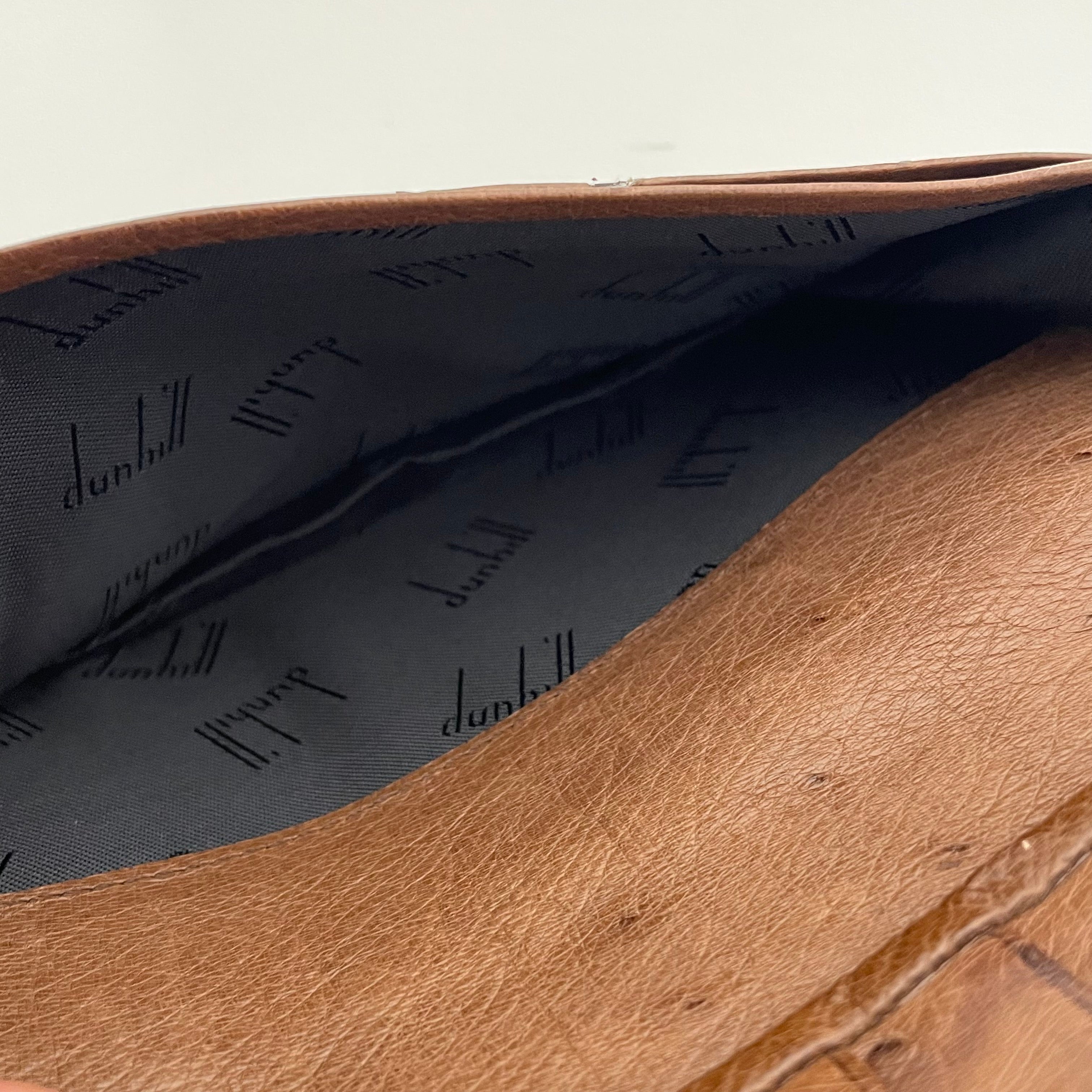 【送料無料】_ dunhill_(ダンヒル)_オーストリッチ長財布_ 中古品