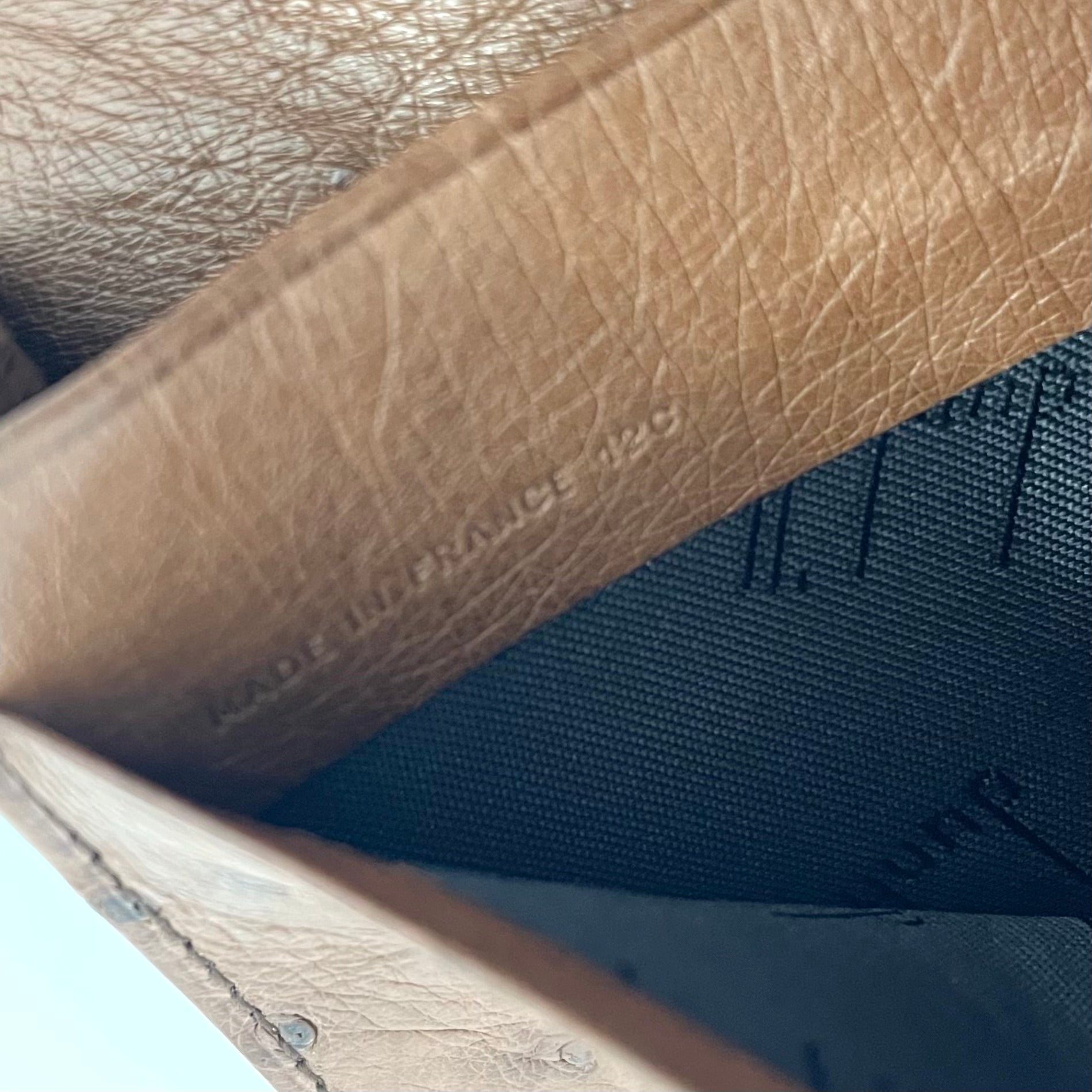 【送料無料】_ dunhill_(ダンヒル)_オーストリッチ長財布_ 中古品