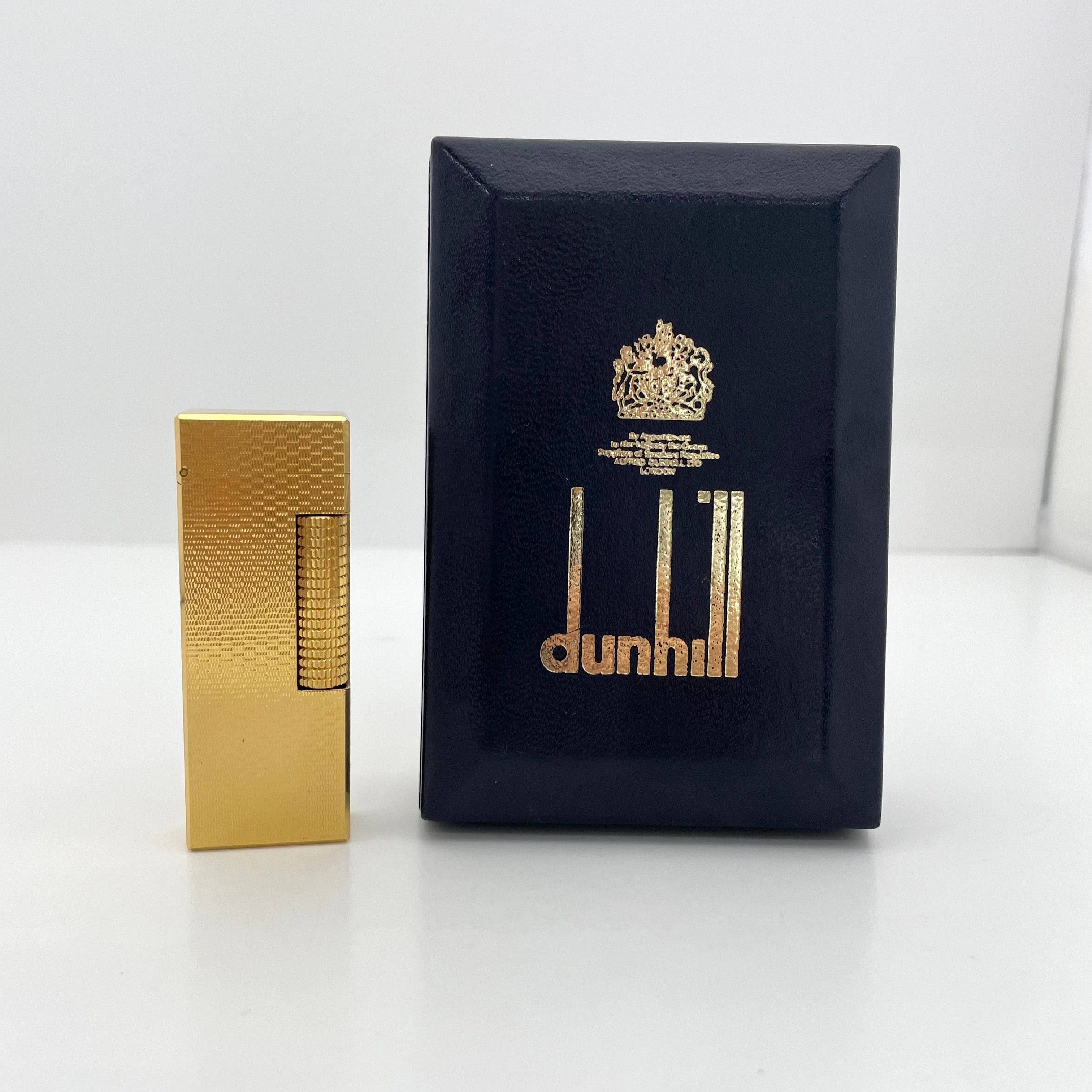 dunhill_(ダンヒル)_ローラーガスライター _ゴールドカラー_ 中古品
