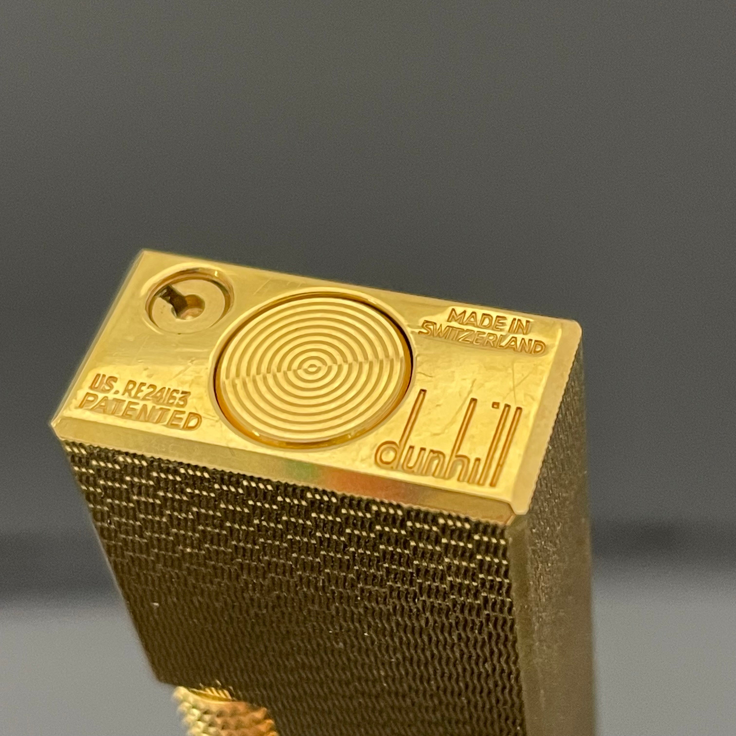 dunhill_(ダンヒル)_ローラーガスライター _ゴールドカラー_ 中古品