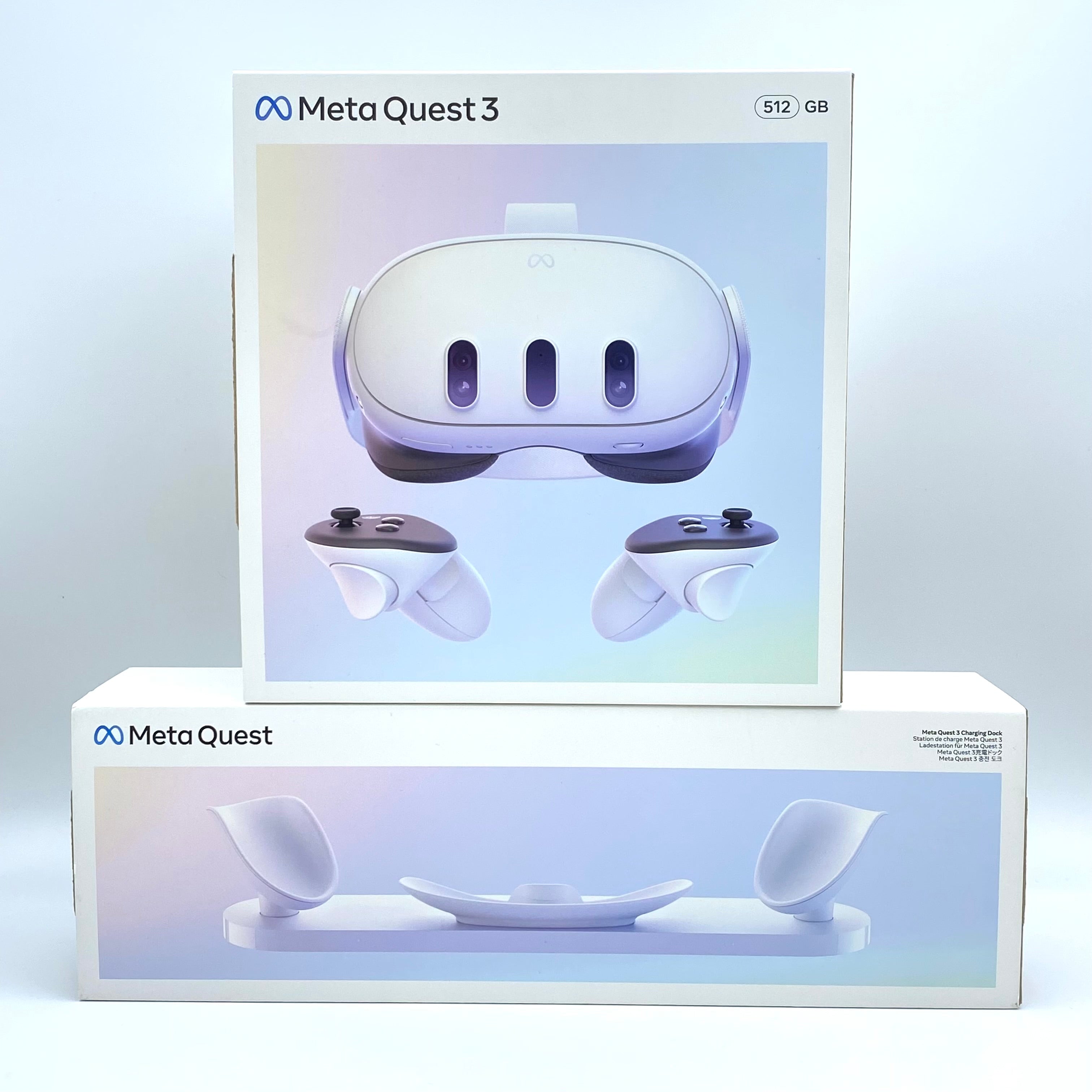 【送料無料】_Meta Quest 3_メタ クエスト 3_891-01223-01 512GB_別売オールインワン充電ドック付き_VRヘッドセット_中古品