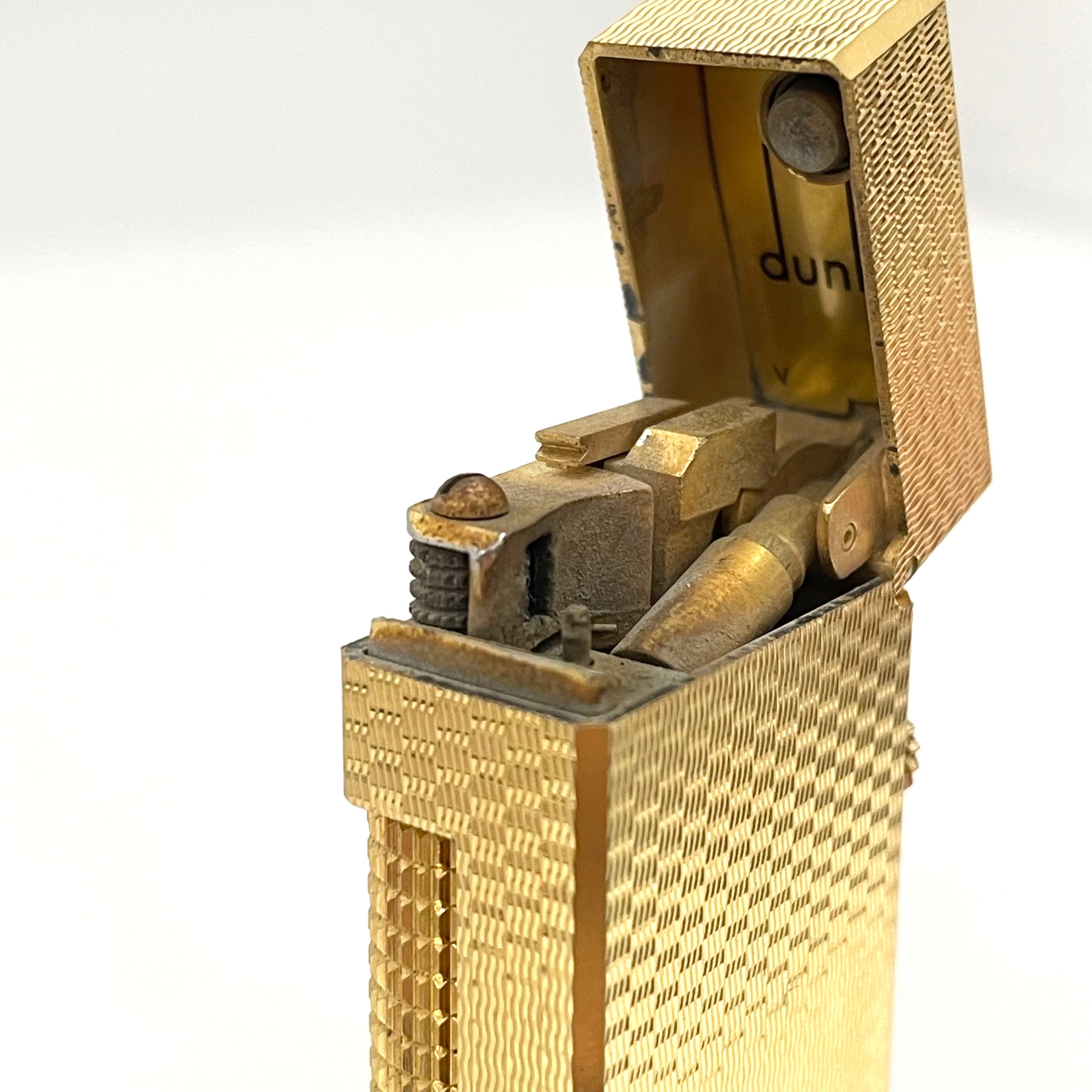 dunhill_(ダンヒル)_ローラーガスライター _ゴールドカラー_ 中古品