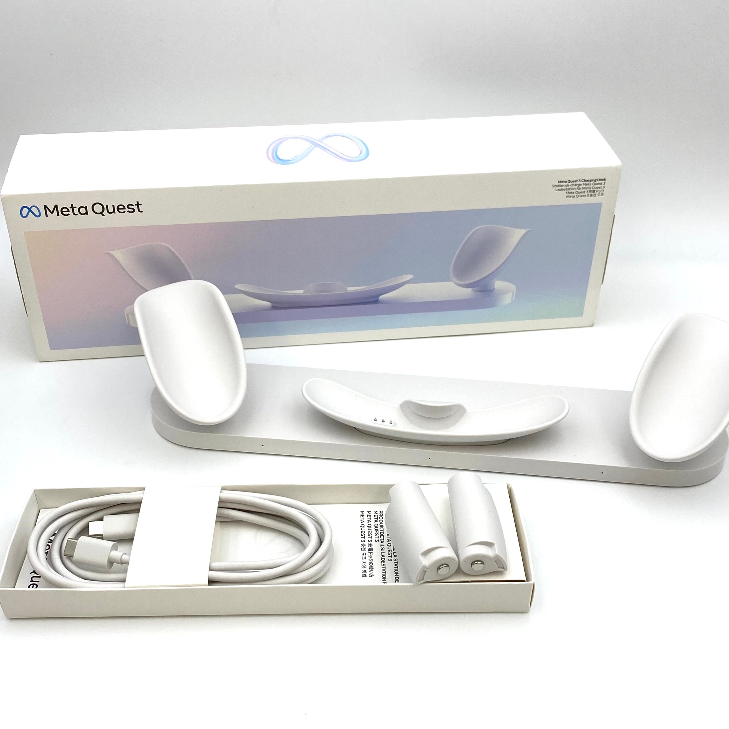 【送料無料】_Meta Quest 3_メタ クエスト 3_891-01223-01 512GB_別売オールインワン充電ドック付き_VRヘッドセット_中古品